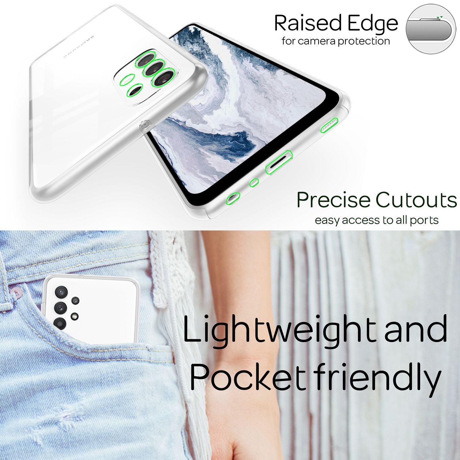 Für Samsung Galaxy A13 - Klare 360° Schutzhülle Anti-Gelb Robust Etui Default Title NALIA Transparente Hülle