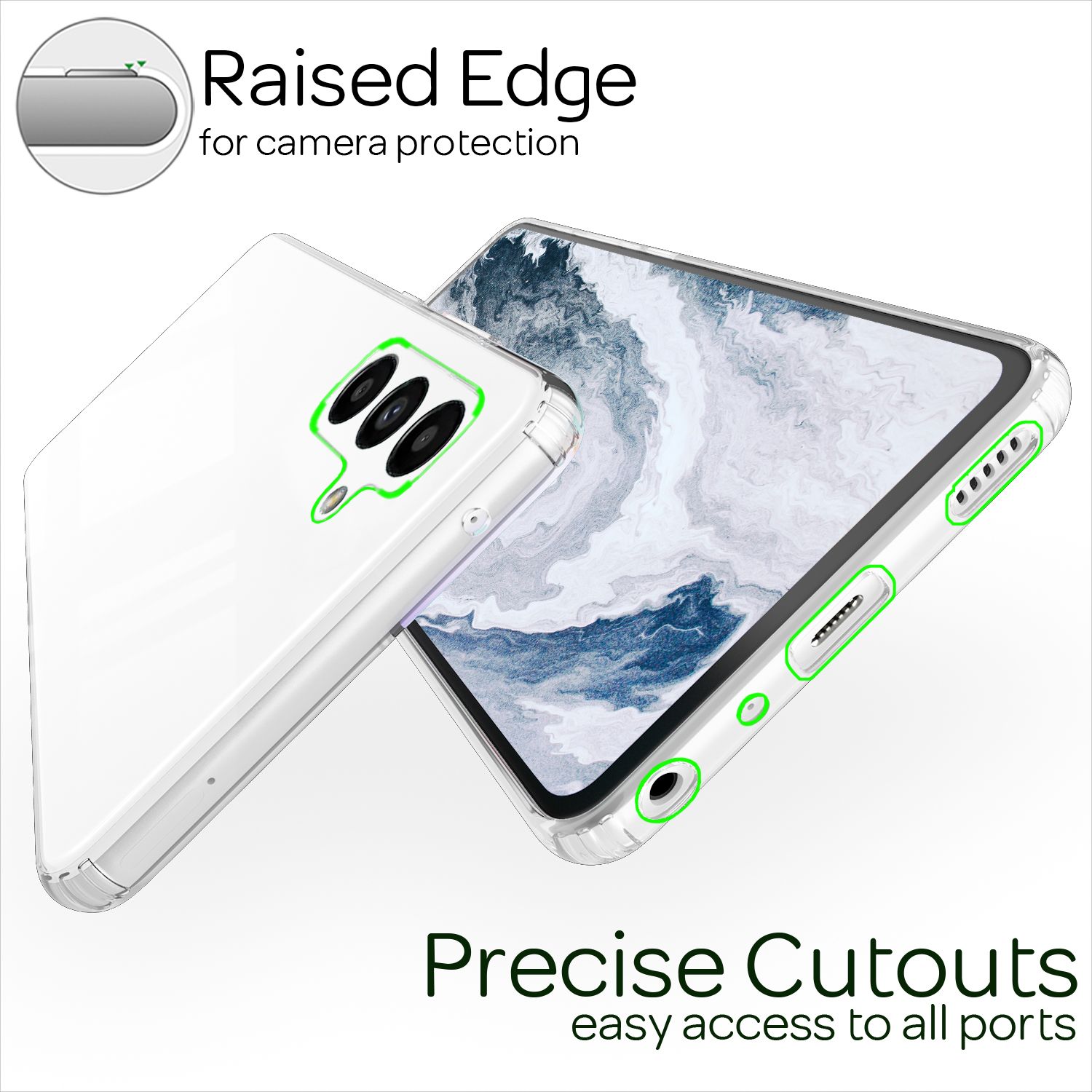 Hülle für Samsung Galaxy A13 5G Klar Anti-Gelb Kratzfest Hardcase Schutzhülle Default Title NALIA Transparente Hülle