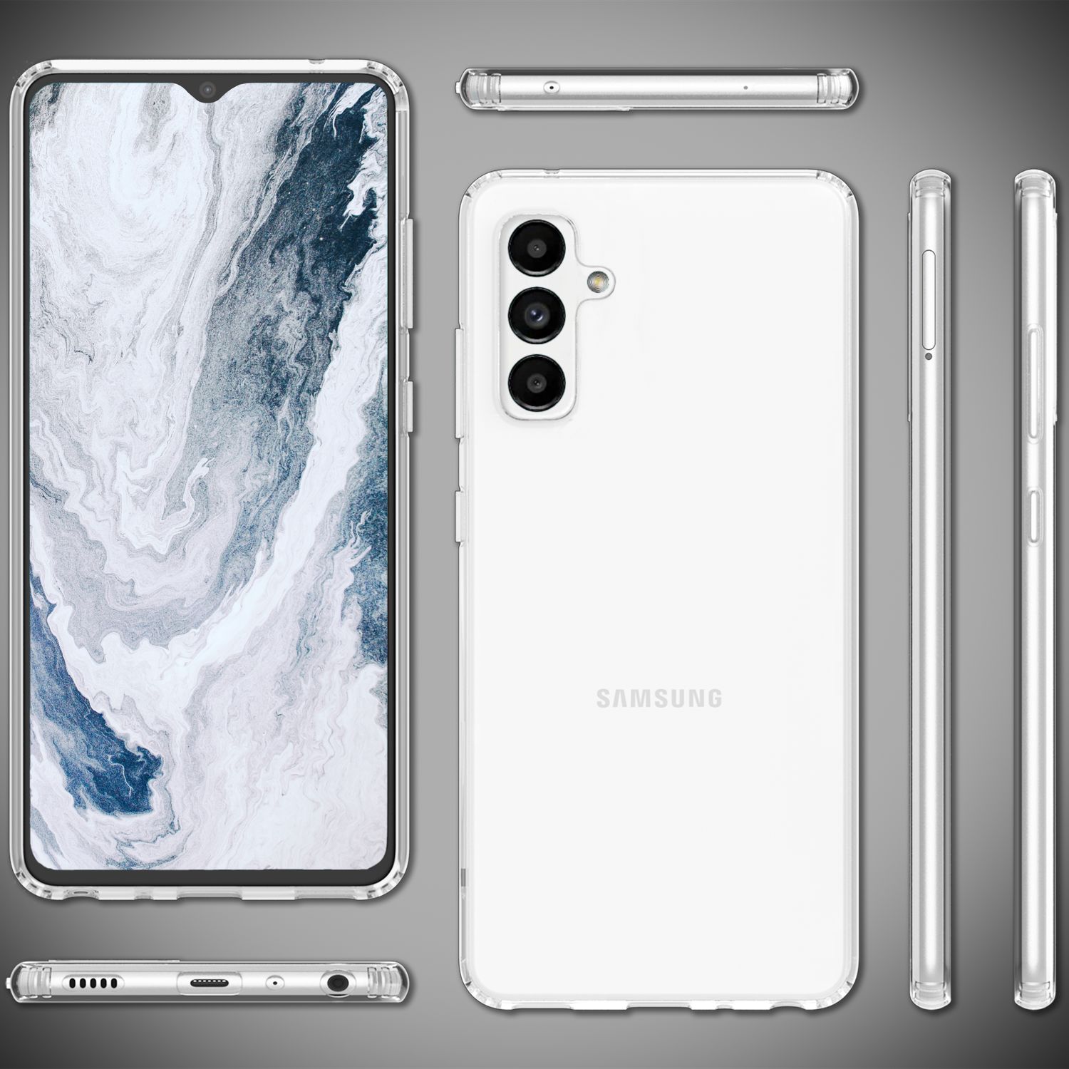 Hülle für Samsung Galaxy A13 5G Klar Anti-Gelb Kratzfest Hardcase Schutzhülle Default Title NALIA Transparente Hülle