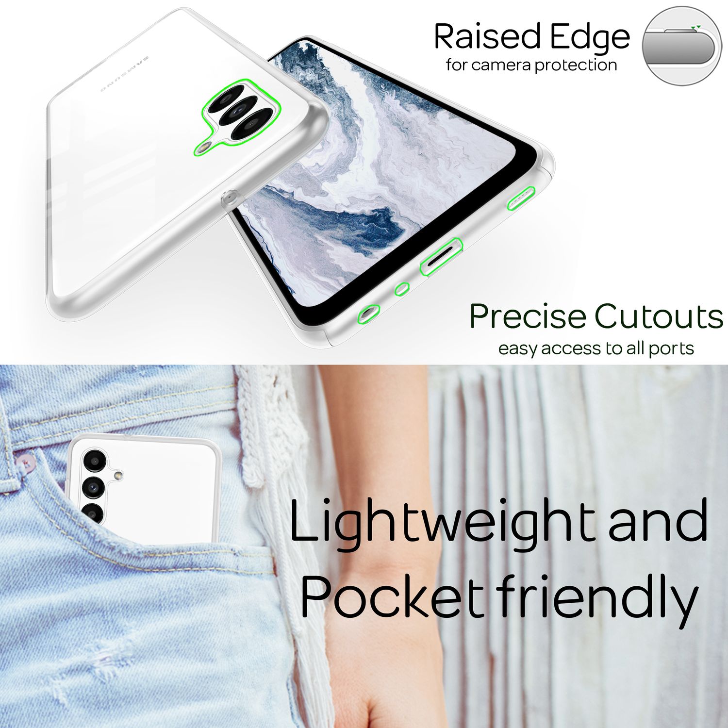 Hülle für Samsung Galaxy A13 5G 360° Schutzhülle Klar Full Cover Display Schutz Default Title NALIA Transparente Hülle