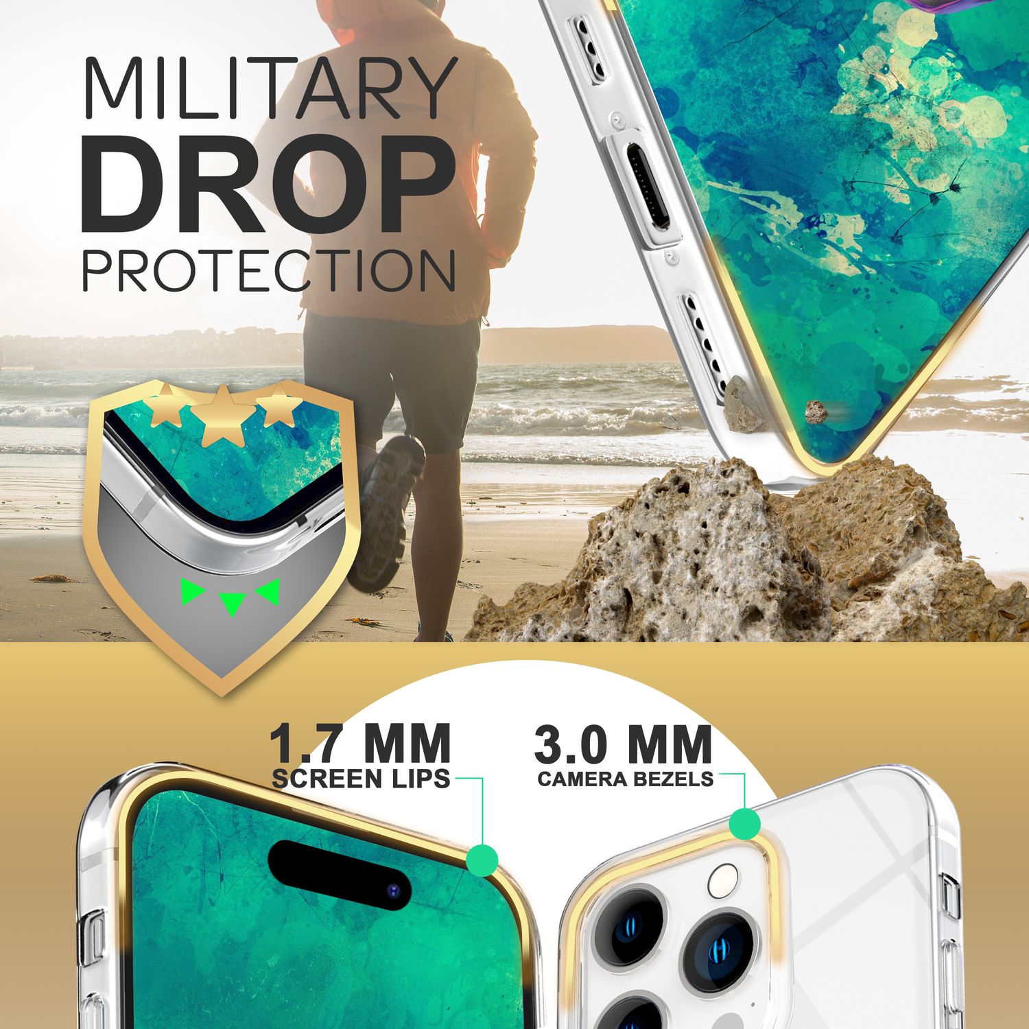 Hülle für iPhone 14 Pro - Klar Durchsichtig Anti-Gelb Slim Clear Case Handyhülle Default Title NALIA Transparente Hülle