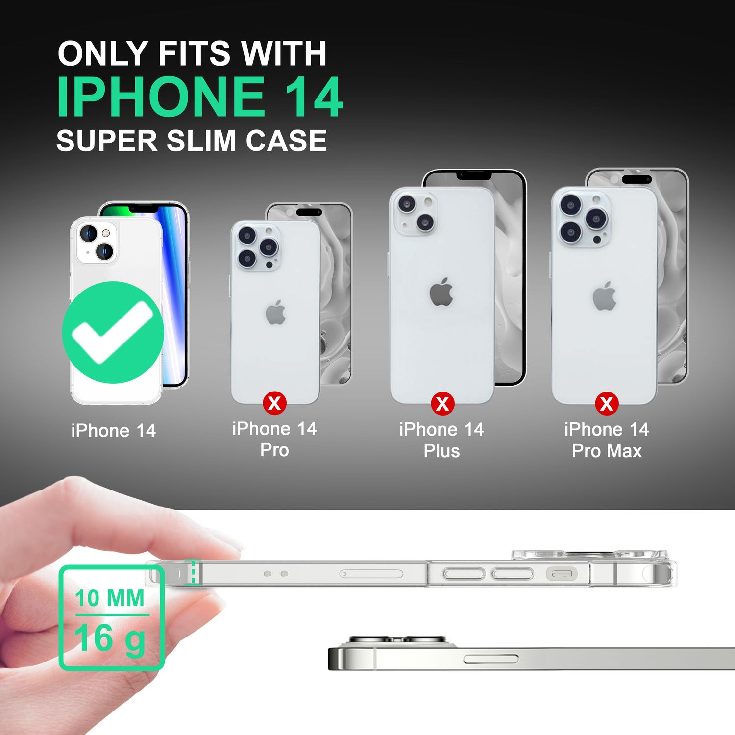 Hülle für iPhone 14 - Matt Durchscheinend Anti-Fingerprint Kratzfest Anti-Gelb Default Title NALIA Transparente Hülle