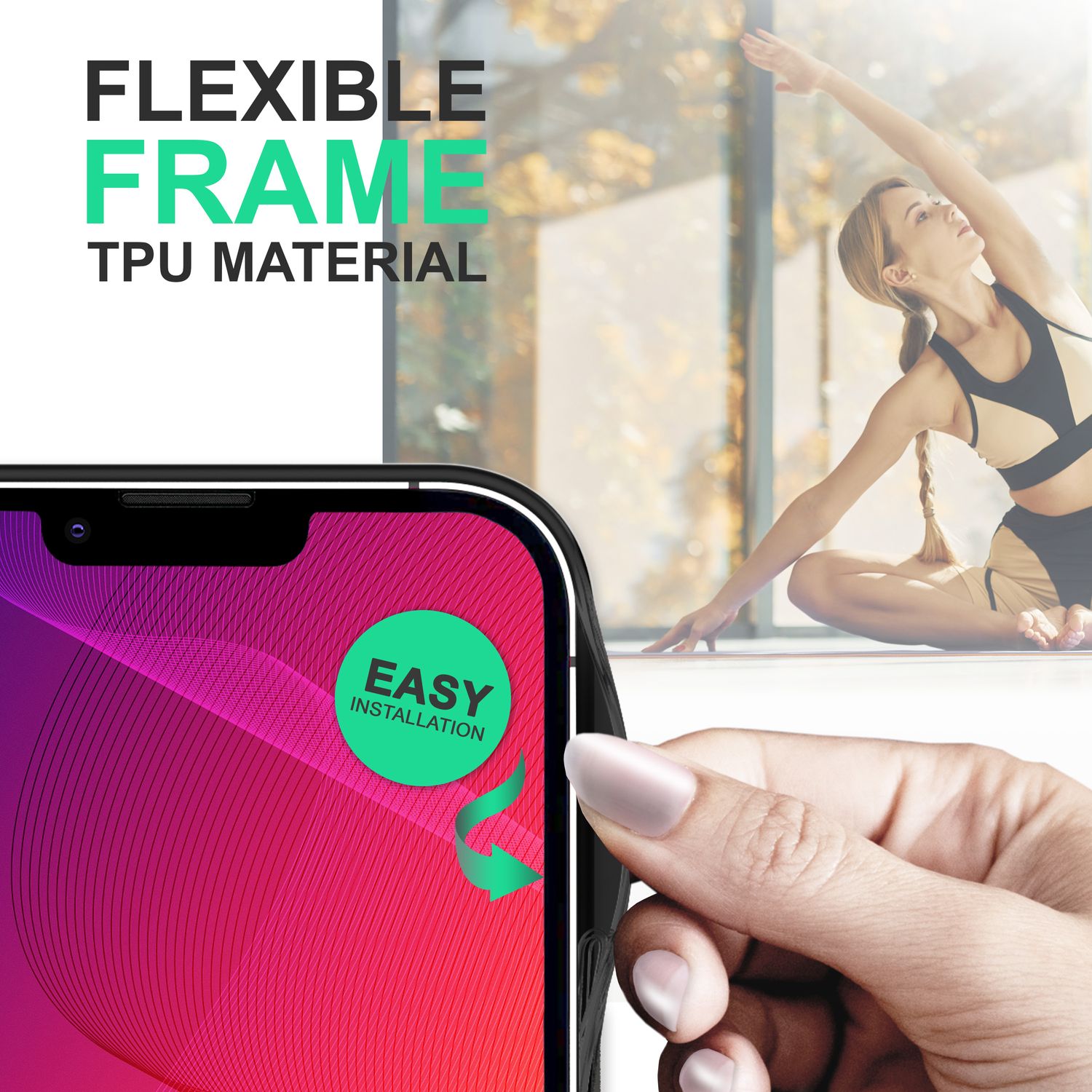 Für iPhone 14 Plus Hülle Hybrid Matt Durchscheinend Aufprall Schutz Handyhülle Schwarz NALIA Protective Hülle