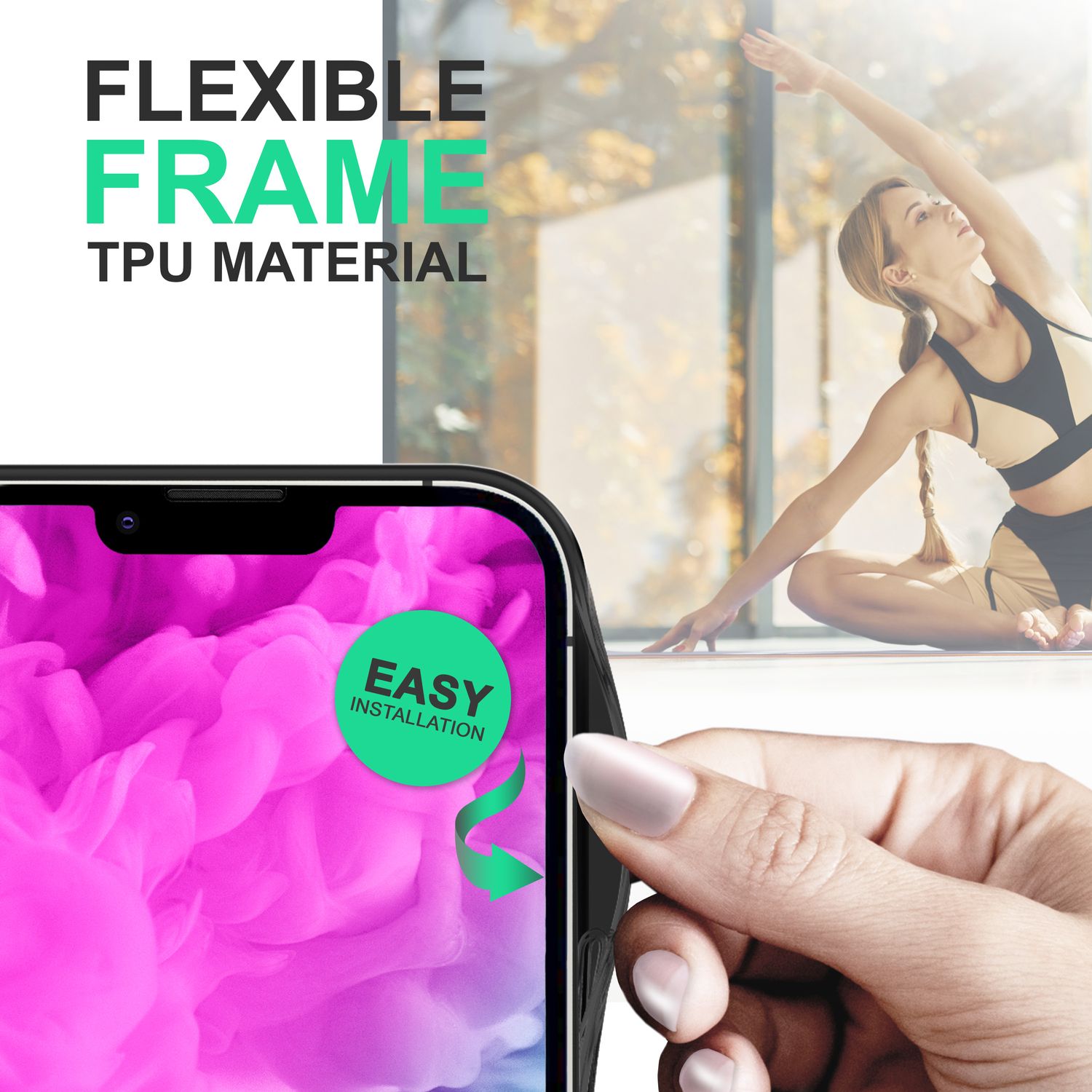 Für iPhone 14 Plus Hülle Klar Hybrid Durchsichtig Schutz Rahmen Handyhülle Cover Schwarz NALIA Protective Hülle