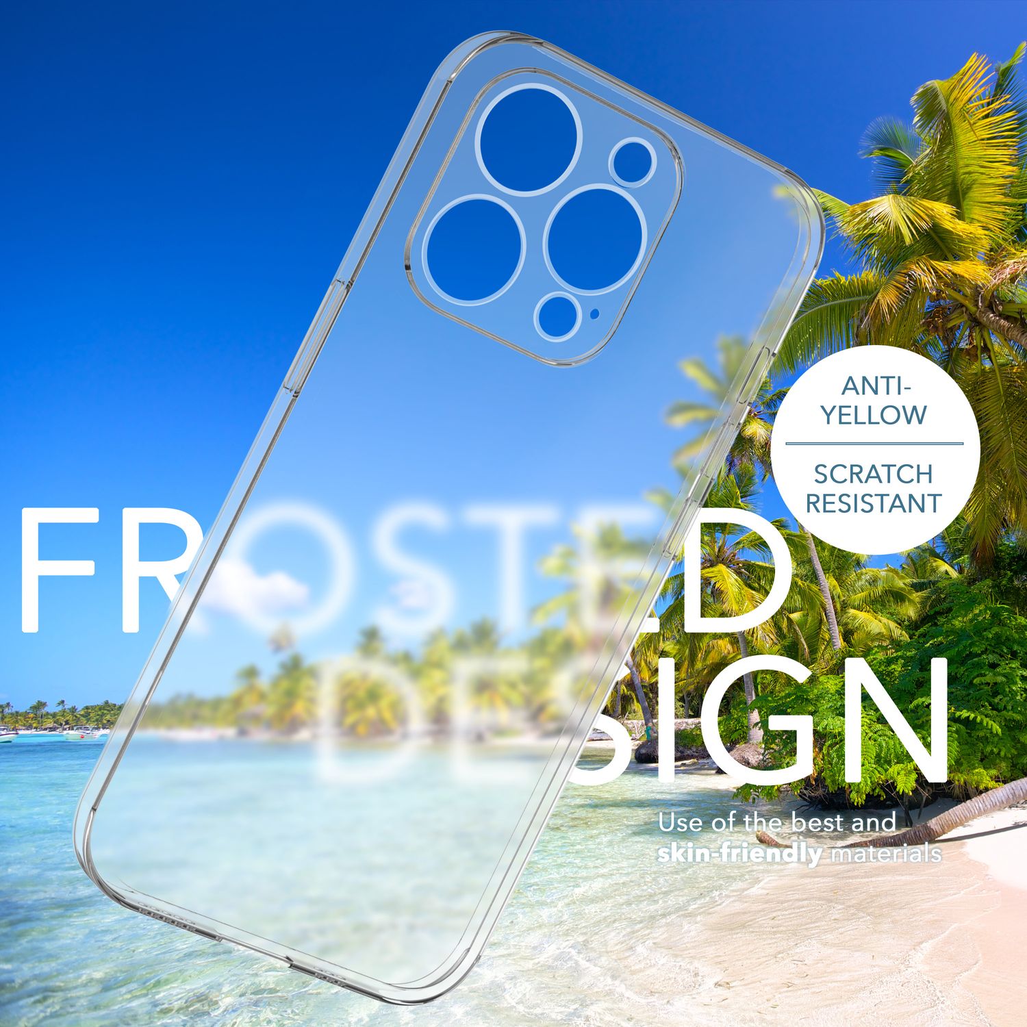 Ultra Dünne Hülle für iPhone 14 Pro, Slim 0,3mm Durchsichtig Schutz Handyhülle Weiß NALIA SlimFit Hülle