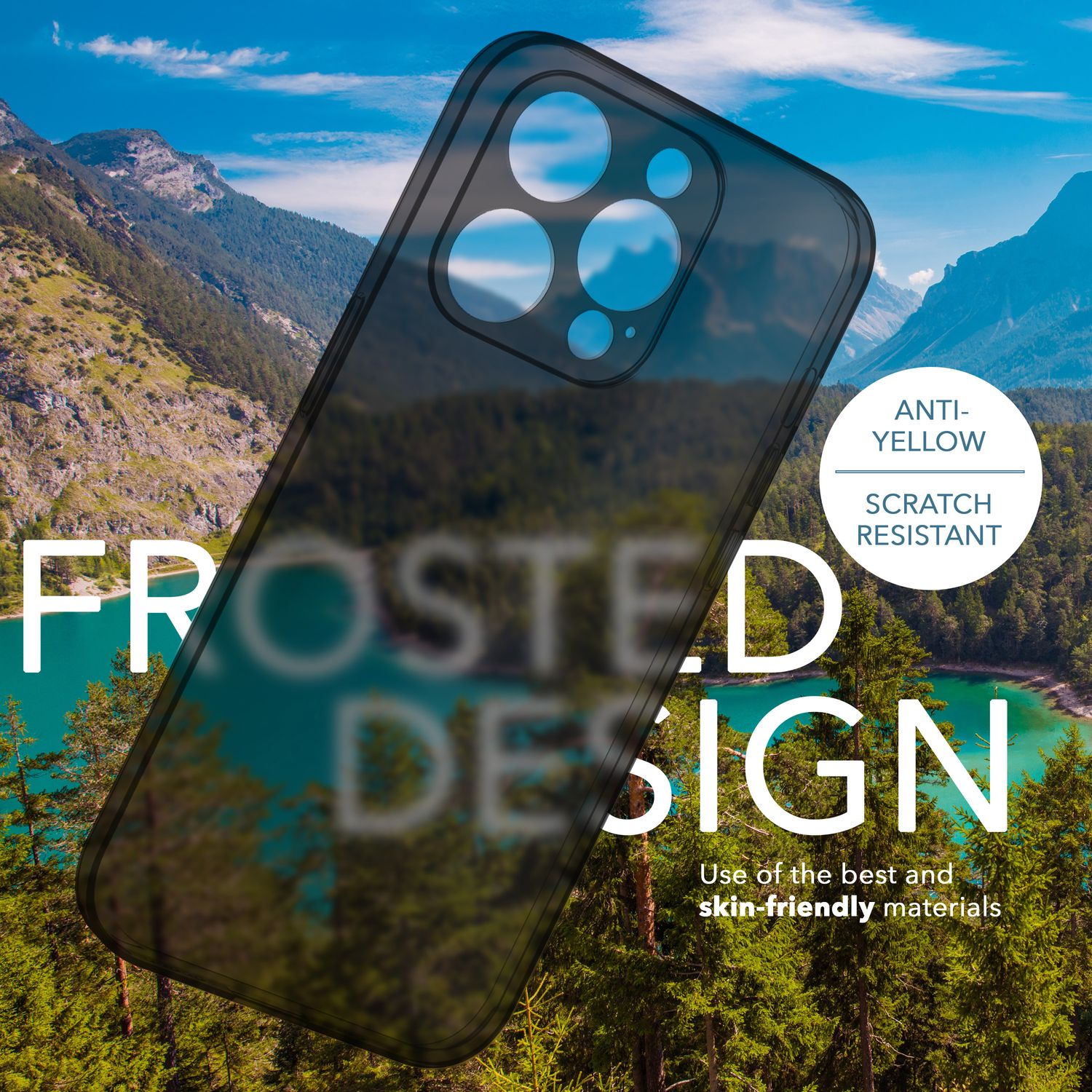 Ultra Dünne Hülle für iPhone 14 Pro Max, Slim 0,3mm Durchsichtig Case Handyhülle Schwarz NALIA SlimFit Hülle