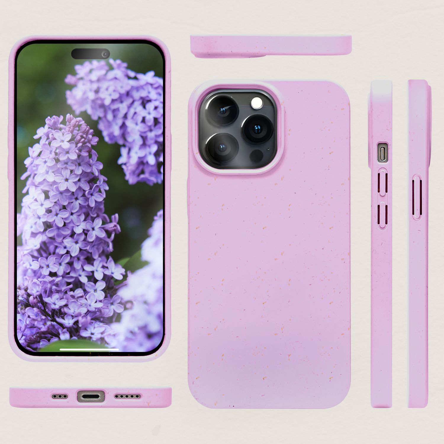 Bio Hülle mit MagSafe für iPhone 14 Pro, Nachhaltig Öko Case Umweltfreundlich