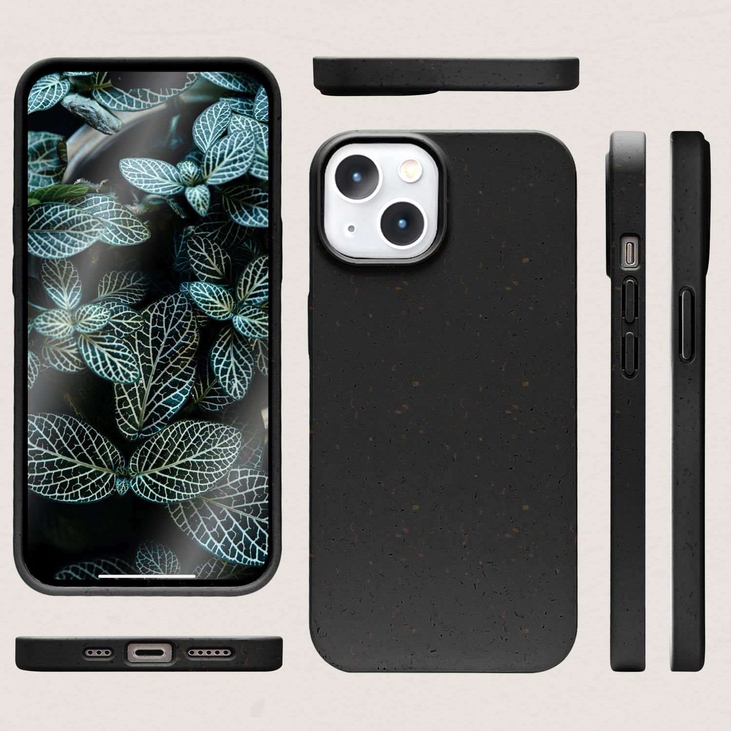 Bio Hülle für iPhone 14 Plus, Nachhaltiges Öko Case Umweltfreundlich Natur Cover