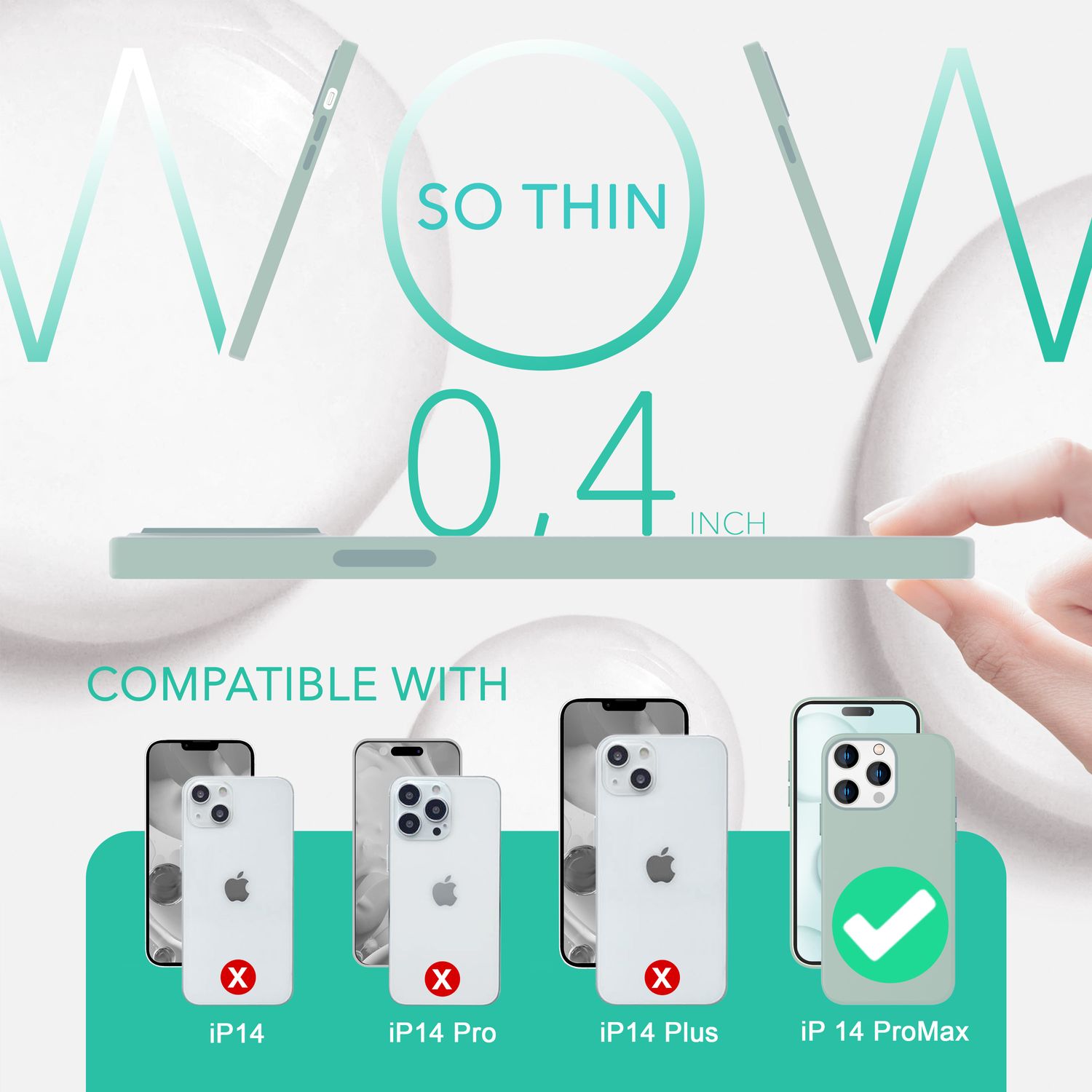 MagSafe Hülle mit 2x Schutz Glas für iPhone 14 Pro Max, Easy Clean Silikon Case Grün NALIA Protective Hülle