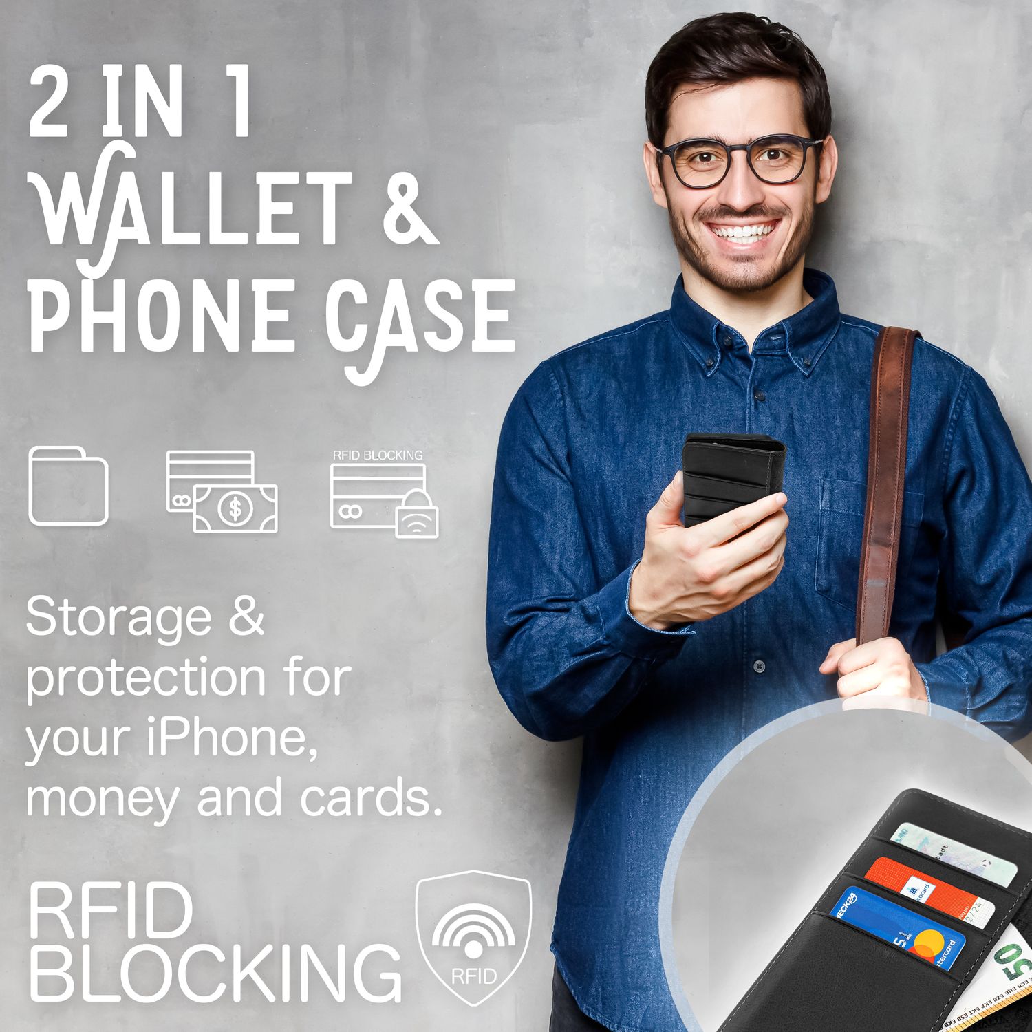 Flip-Case für Samsung Galaxy S23 Ultra Echt Leder Handy Hülle 360 Etui RFID Safe