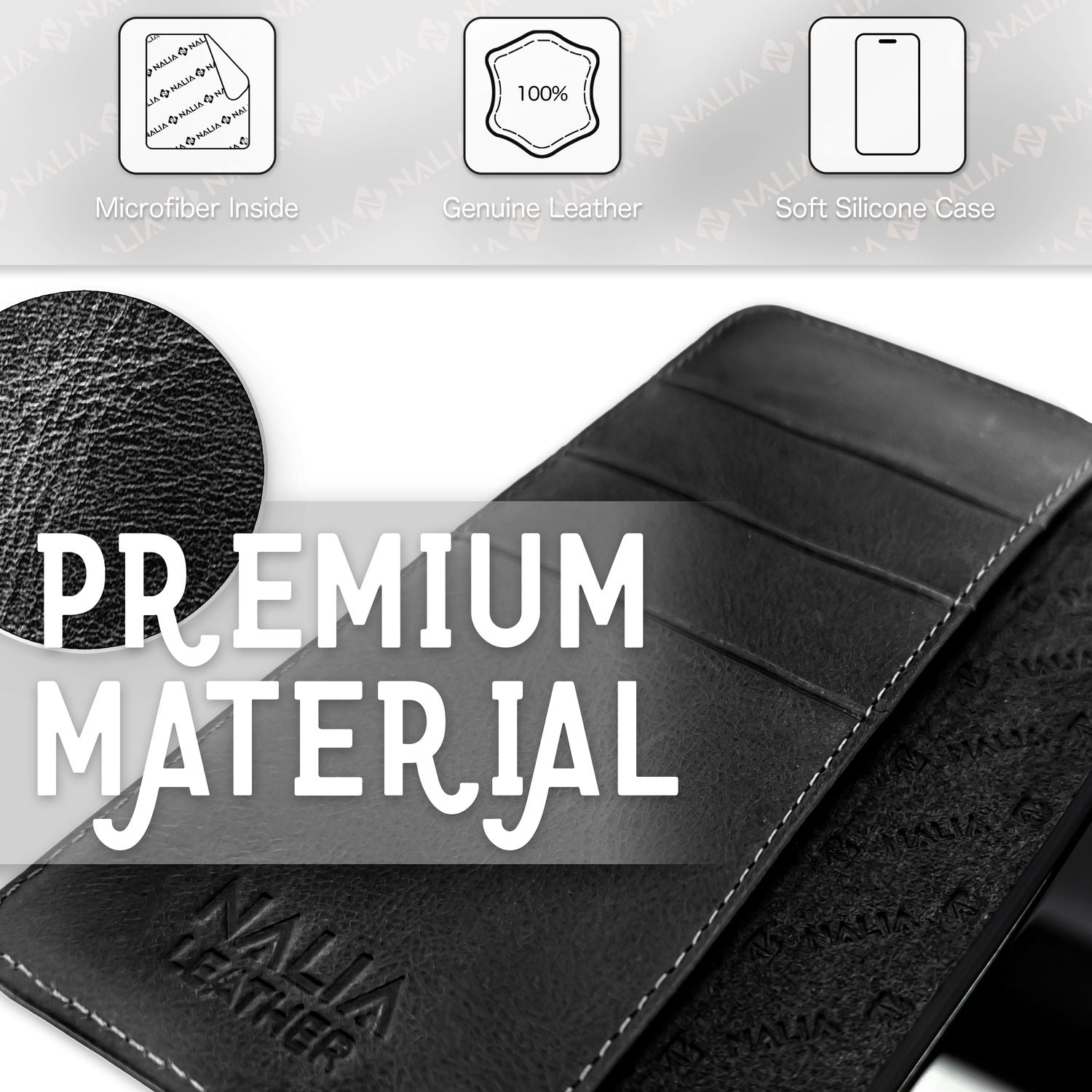 Flip-Case für Samsung Galaxy S23 Ultra Echt Leder Handy Hülle 360 Etui RFID Safe