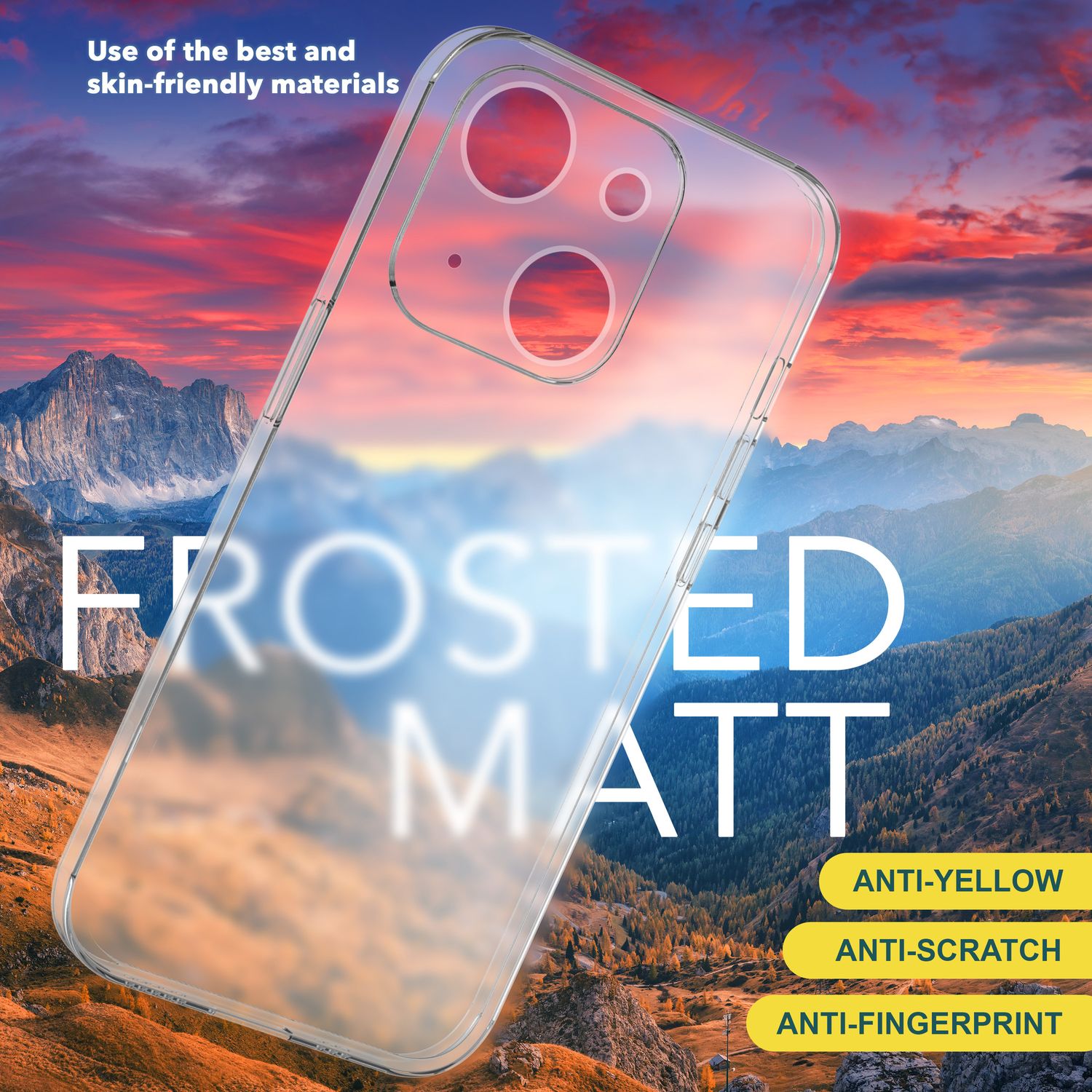 Ultra Dünne 0,3mm Hülle für iPhone 15 Plus Matt Slim Case Handyhülle Schutzhülle Weiß NALIA SlimFit Hülle