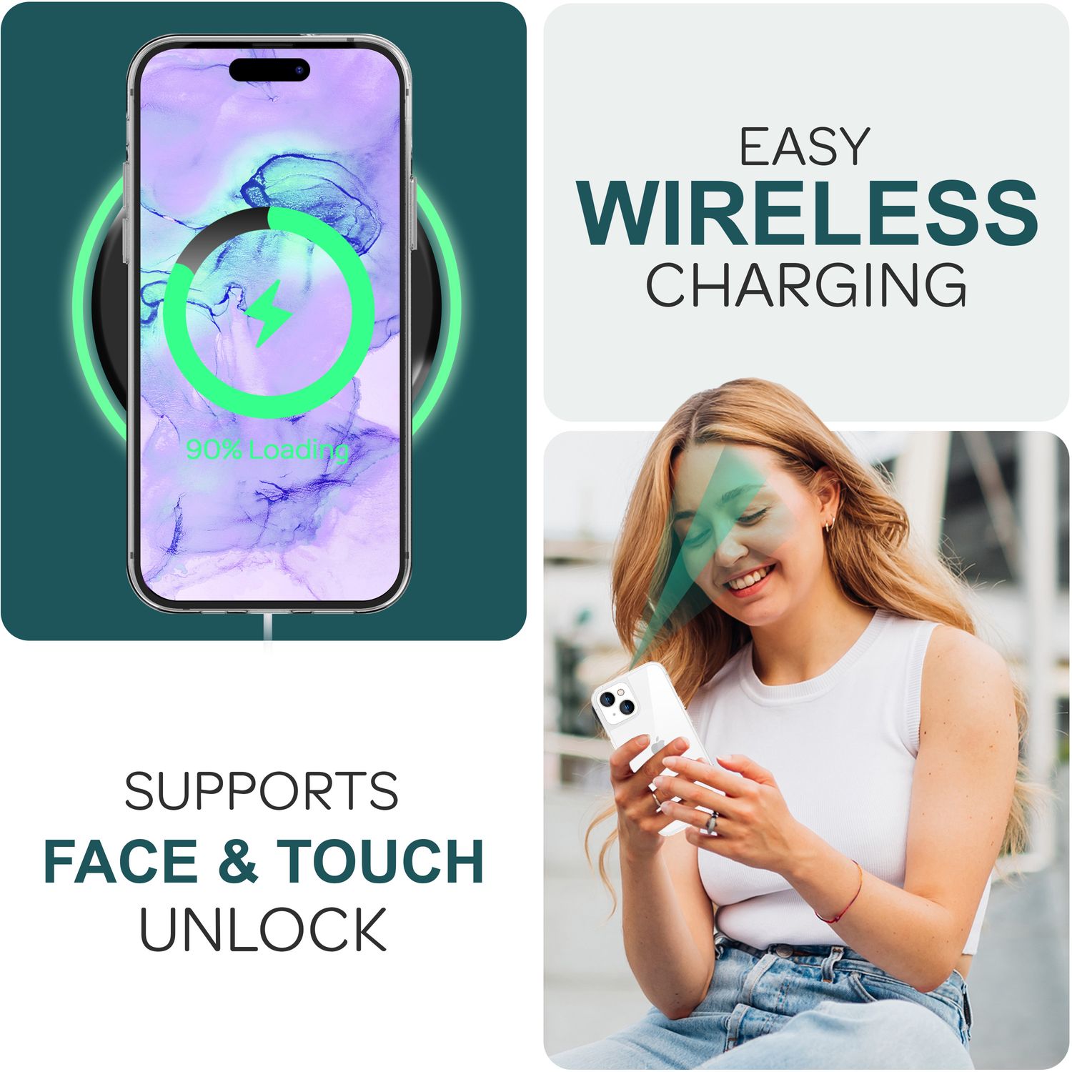 Hülle 360° für iPhone 15 Klar Full Cover Handyhülle Schutz Tasche Etui Hard Case Default Title NALIA Transparente Hülle