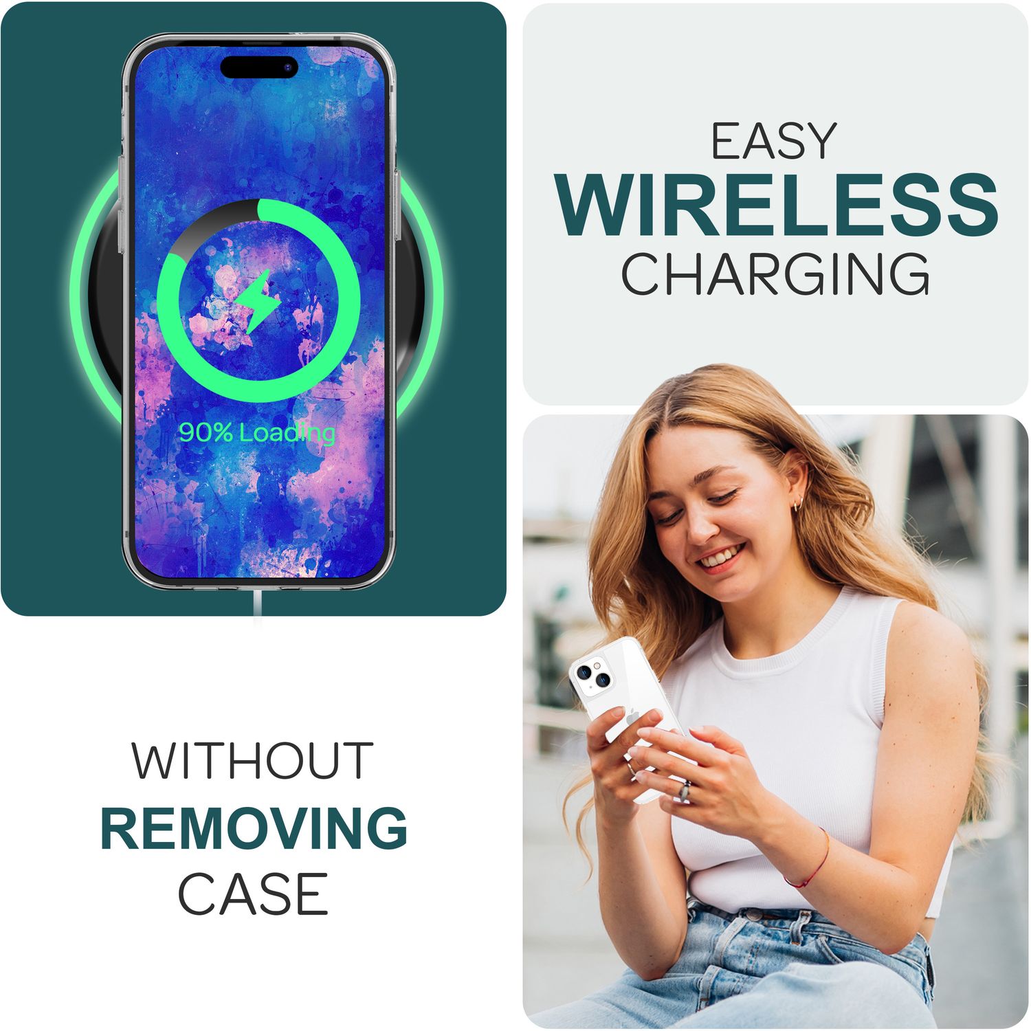 Klare Hülle für iPhone 15 Clear Case Silikon Handyhülle Schutzhülle Tasche Cover