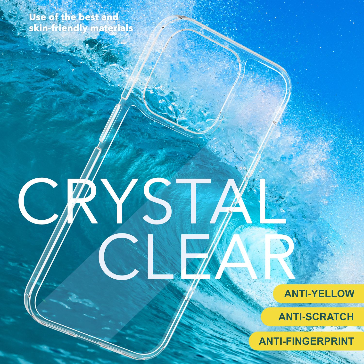 Hülle Klar für iPhone 15 Pro Clear Hard Case Schutz Tasche Handyhülle Cover Etui NALIA Transparente Hülle