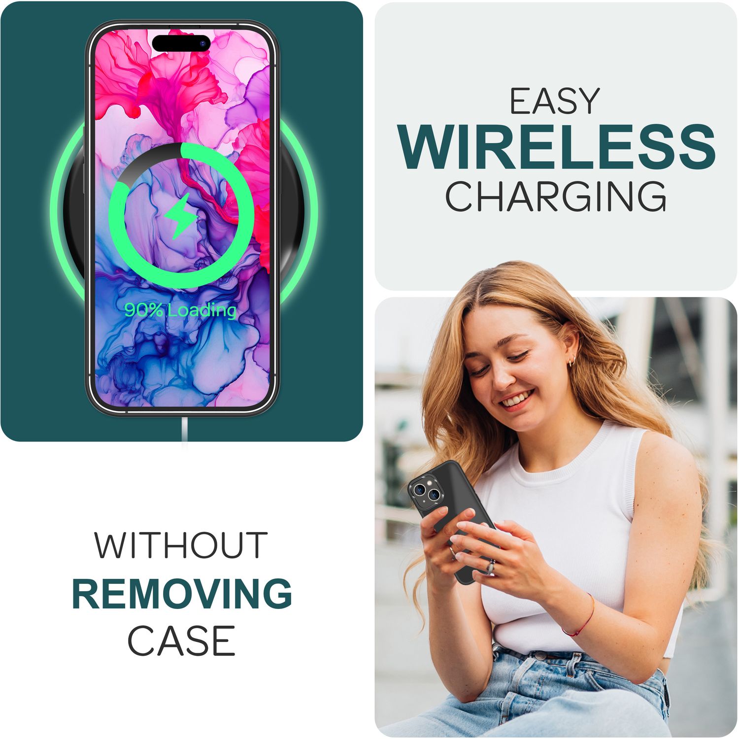 Hybrid Hülle für iPhone 15 Frosted Case Handyhülle Schutz Rand Handy Tasche Etui