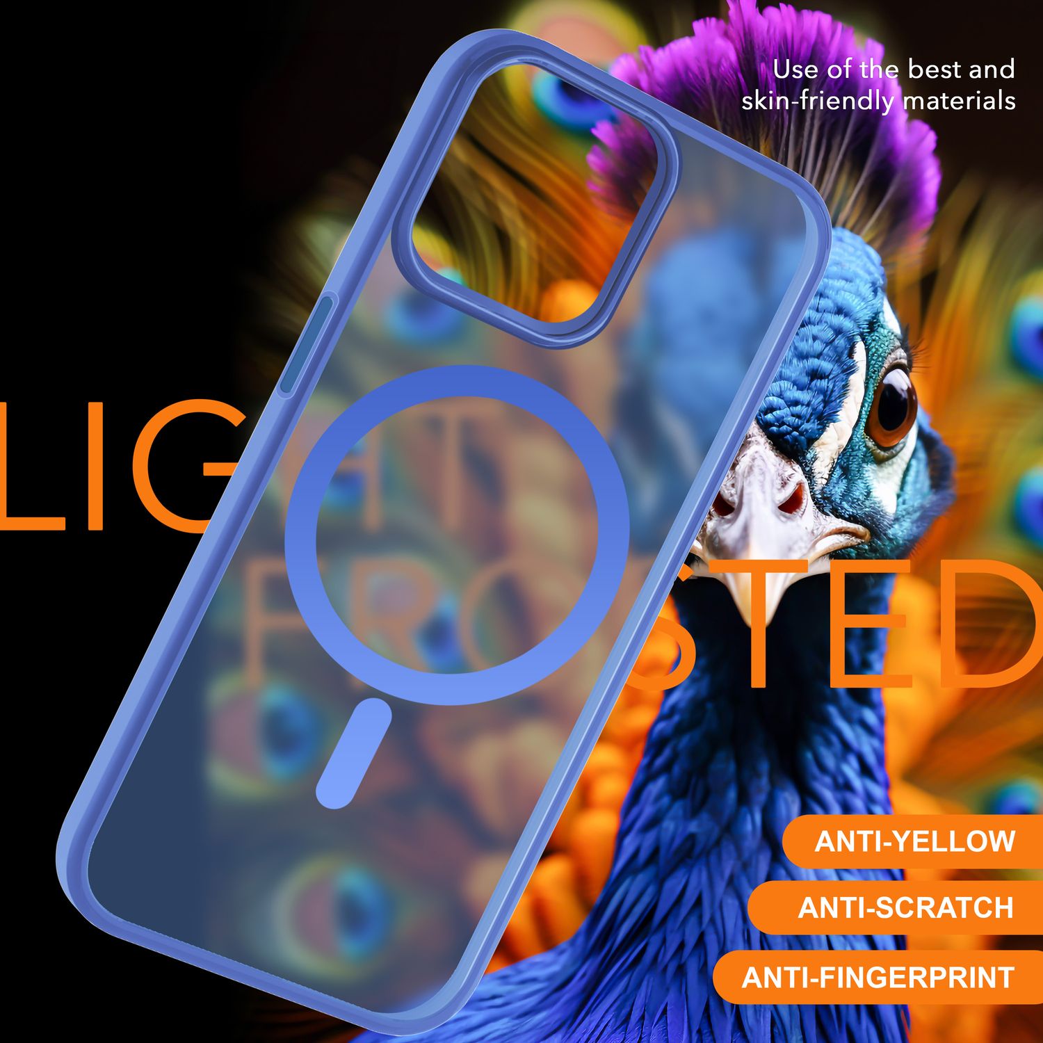 MagSafe Hülle Hybrid für iPhone 15 Frosted Hard Case Schutz Rand Handyhülle Etui Hellblau NALIA Protective Hülle