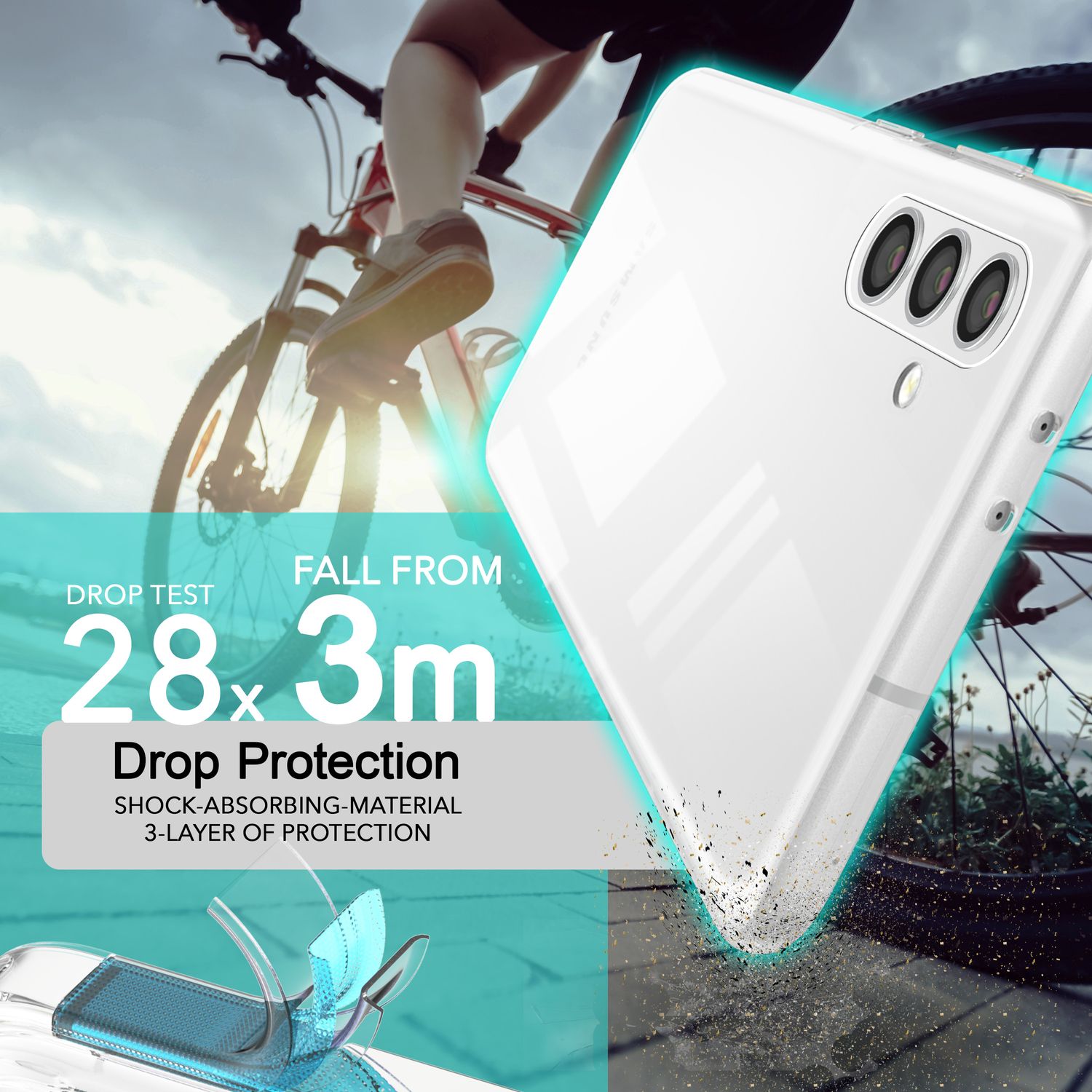 NALIA Klare Silikonhülle für Samsung Galaxy S24 Plus Hülle, Transparentes Anti-Gelb Handycover für kristallklaren Look