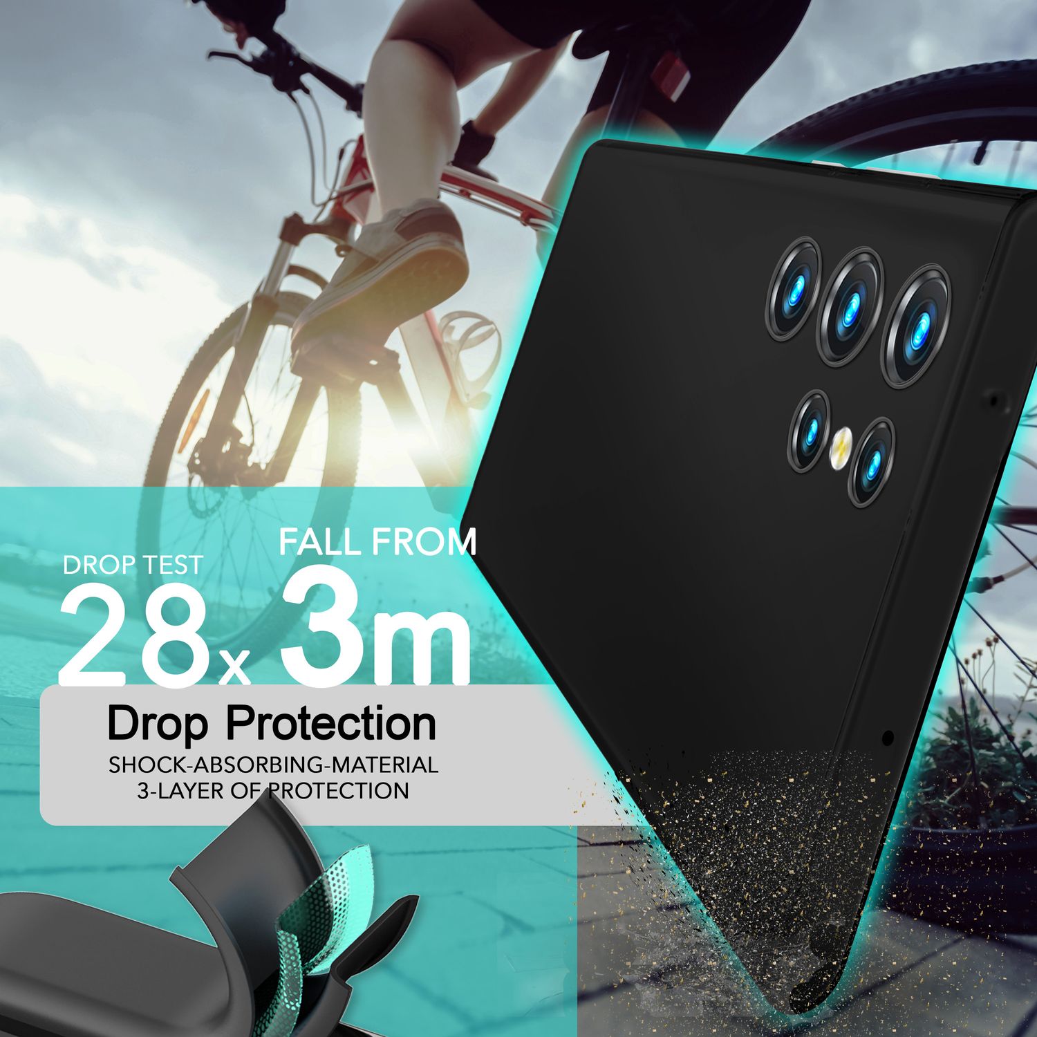 NALIA Extrem Dünnes Hardcase für Samsung Galaxy S24 Ultra Hülle, 0,3mm Ultra Schlanke Schutzhülle Slim Schwarz Opak NALIA SlimFit Hülle