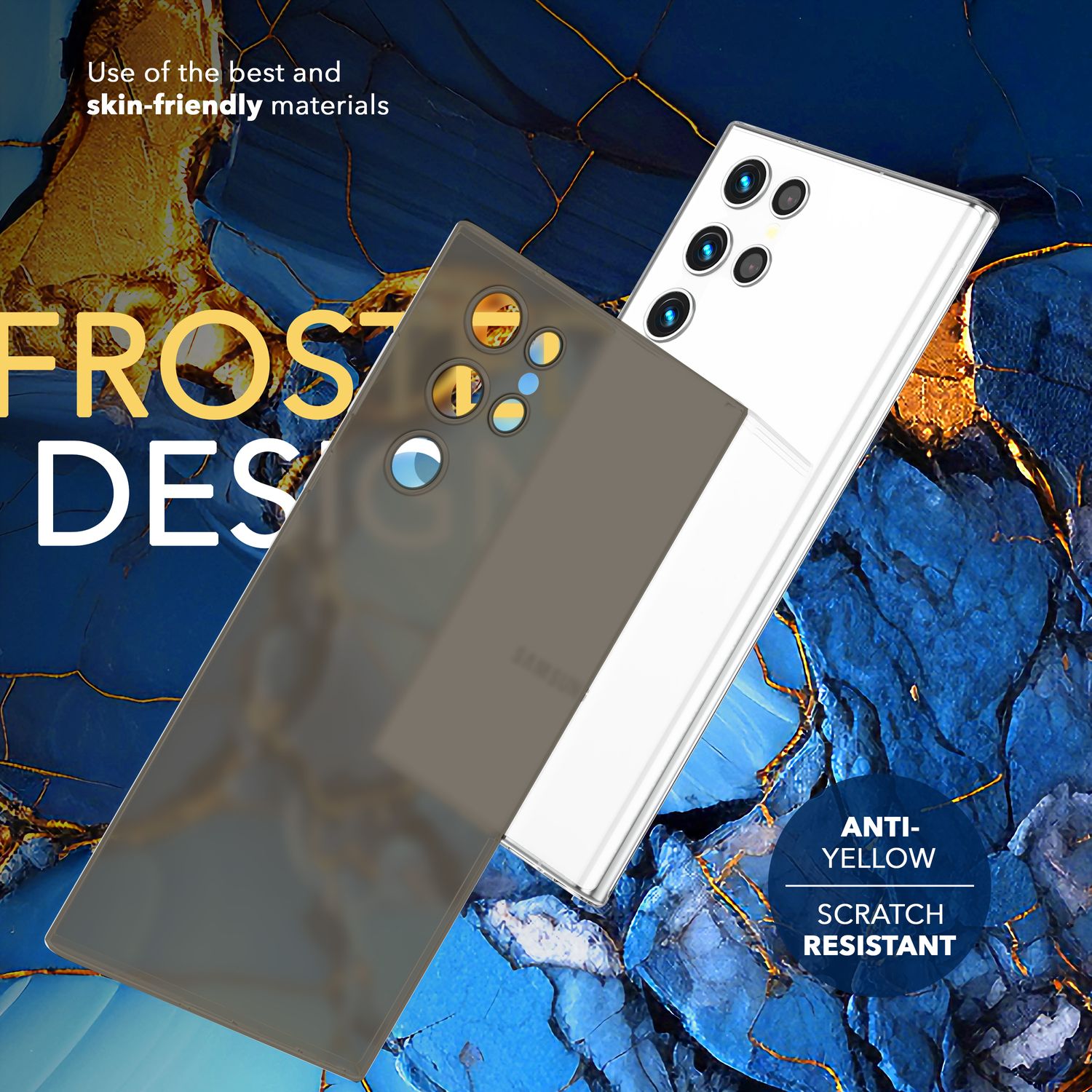 NALIA Extrem Dünnes Hardcase für Samsung Galaxy S24 Ultra Hülle, 0,3mm Ultra Schlanke Schutzhülle Slim Taupe Transparent NALIA SlimFit Hülle