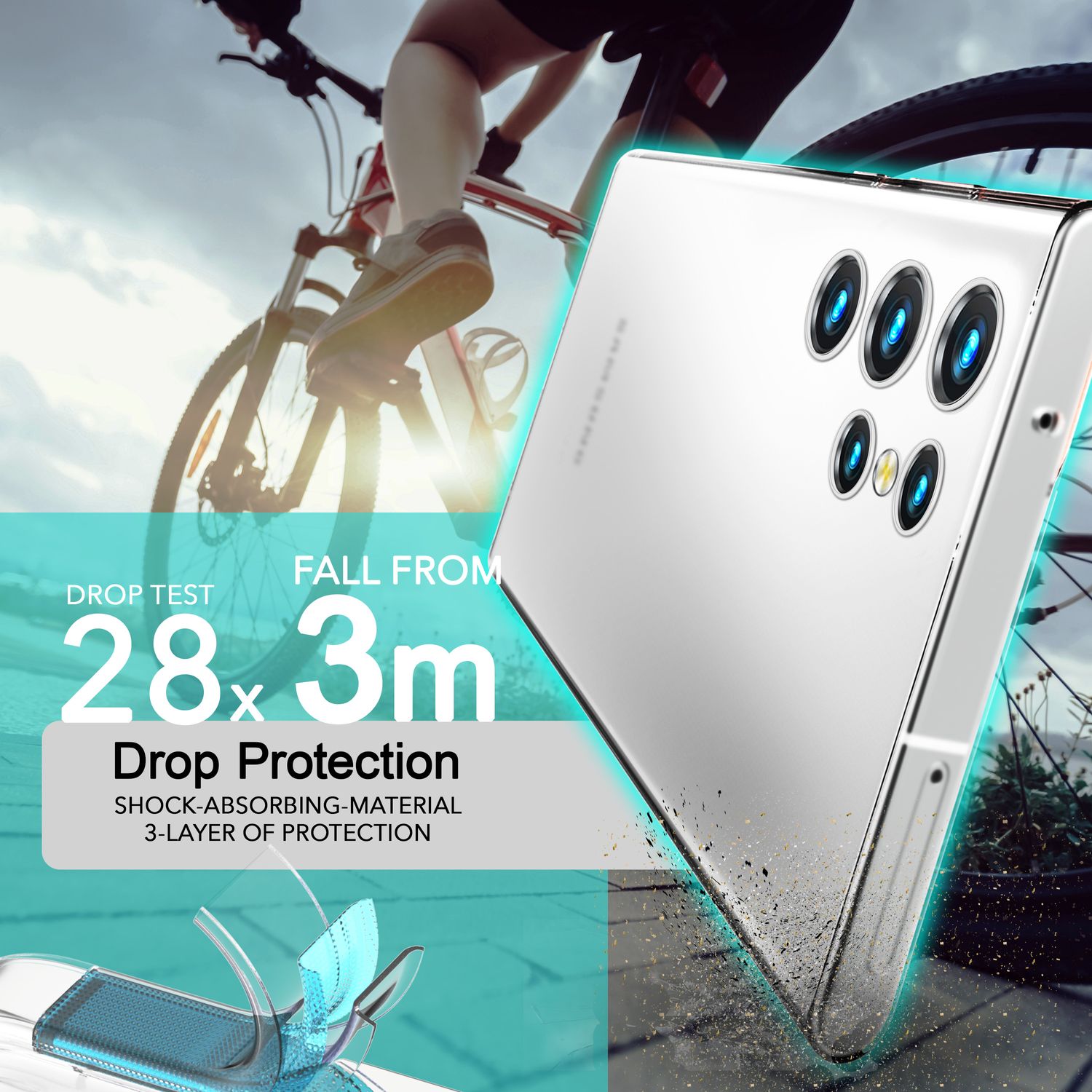 NALIA Extrem Dünnes Hardcase für Samsung Galaxy S24 Ultra Hülle, 0,3mm Ultra Schlanke Schutzhülle Slim Weiß Transparent NALIA SlimFit Hülle