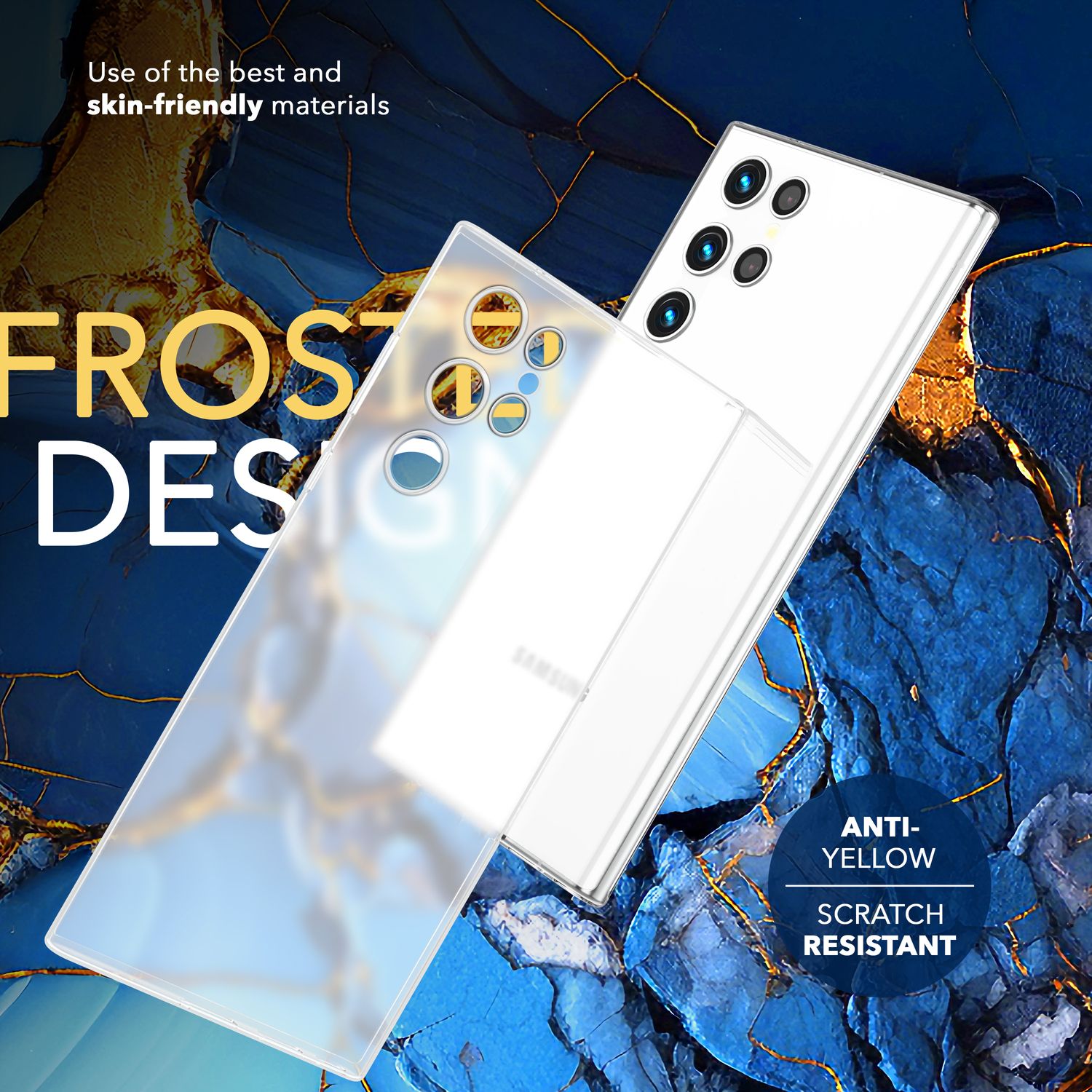 NALIA Extrem Dünnes Hardcase für Samsung Galaxy S24 Ultra Hülle, 0,3mm Ultra Schlanke Schutzhülle Slim Weiß Transparent NALIA SlimFit Hülle