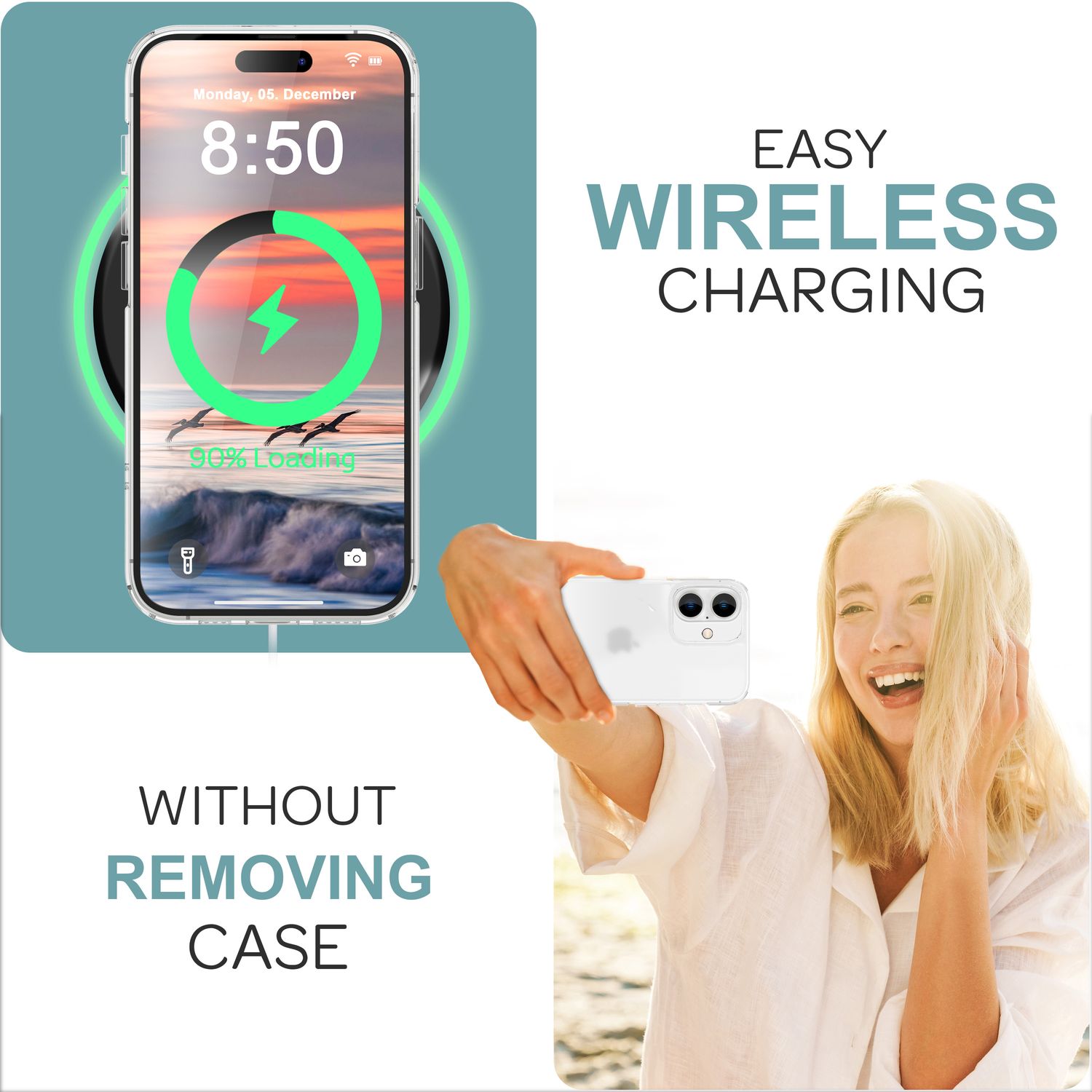 NALIA Matte Acryl Hülle für iPhone 16, Semi-Transparente Anti-Fingerabdruck Schutzhülle, Halb Durchsichtige Handyhülle Default Title NALIA Transparente Hülle