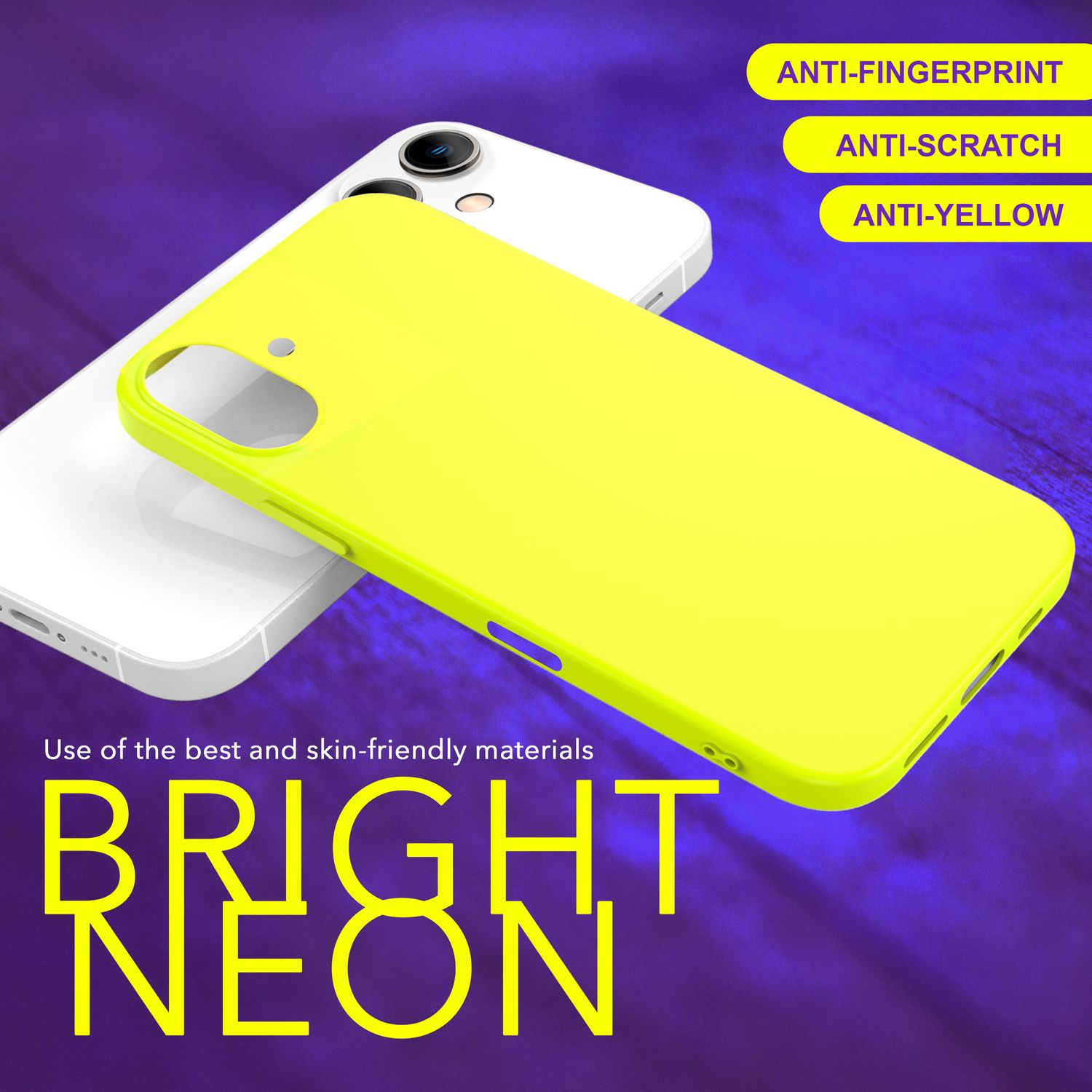 NALIA Bunte Neon Silikonhülle für iPhone 16, Hülle mit Intensiver Farbe, Rutschfeste Handyhülle, Soft Slim Cover