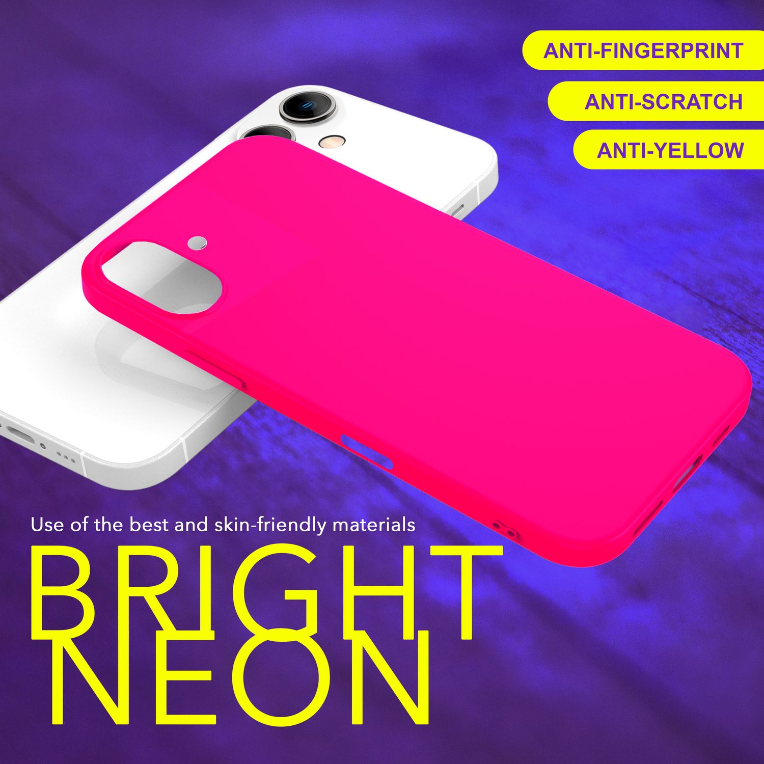 NALIA Bunte Neon Silikonhülle für iPhone 16 Plus, Hülle mit Intensiver Farbe, Rutschfeste Handyhülle, Soft Cover