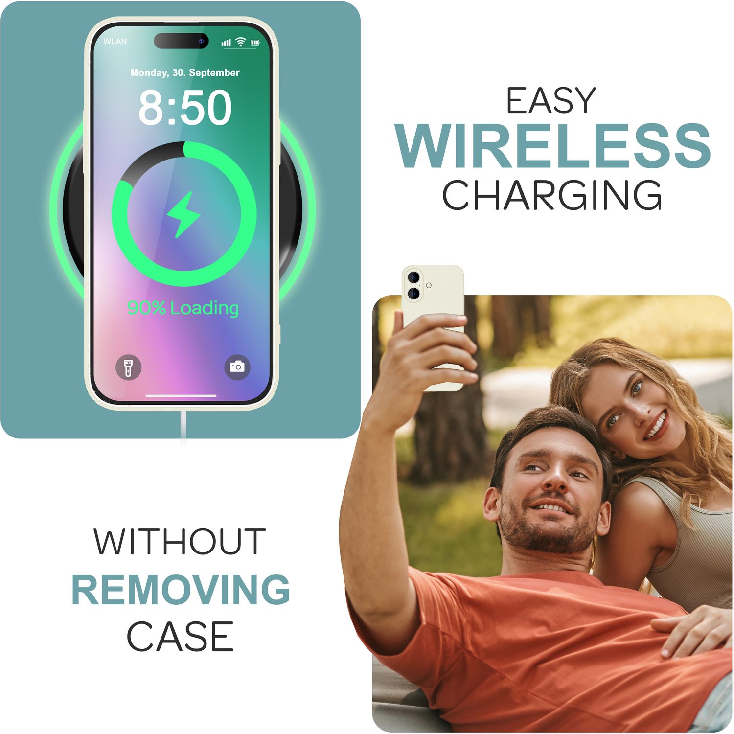 NALIA Ultra Dünne Harte Hülle für iPhone 16 Plus, Leichte Schlanke 0,5mm Handyhülle, Rutschfeste Schutzhülle Creme Weiß NALIA SlimFit Hülle