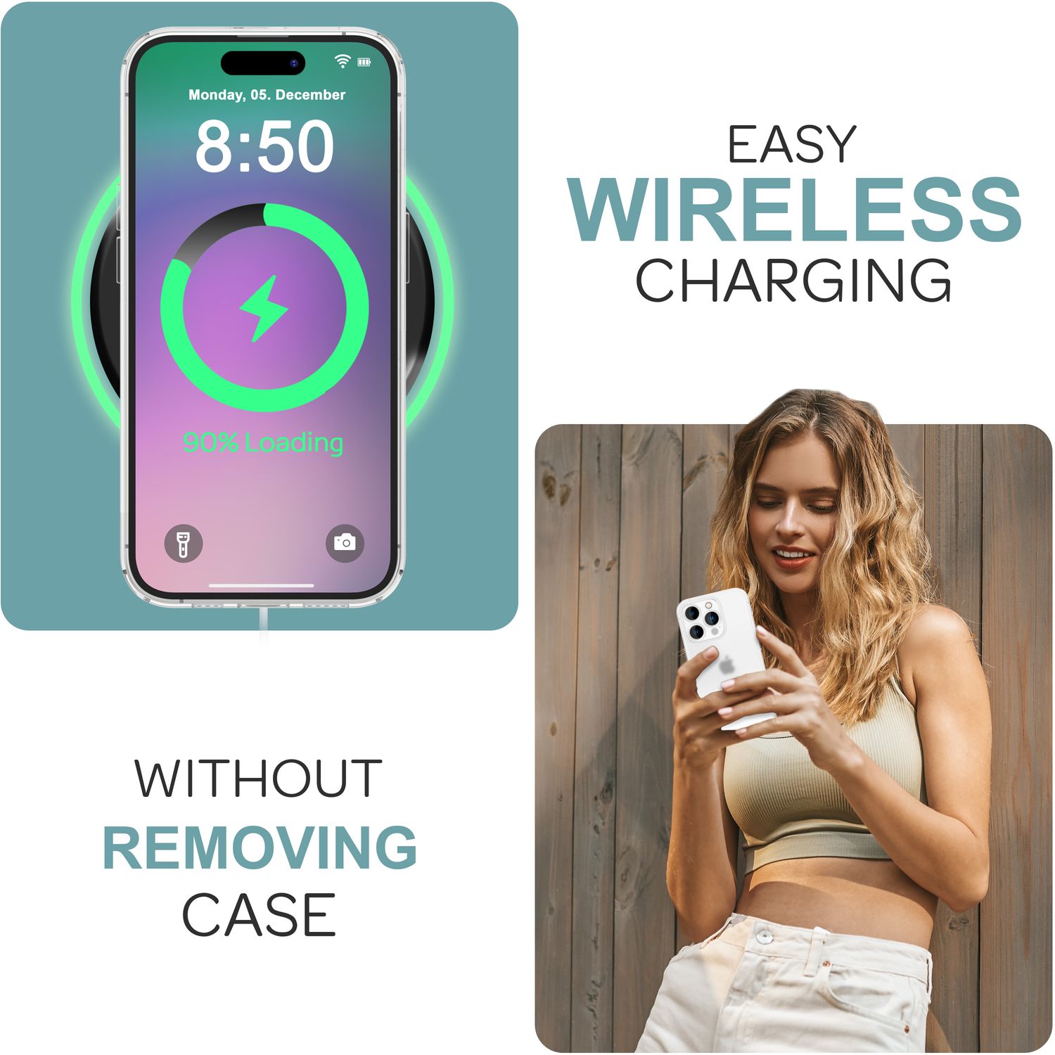 NALIA Extrem Dünne Schutzhülle für iPhone 16 Pro, 0,3mm Schlank Ultra Slim Hülle, Semi-Transparente Handyhülle Weiß NALIA SlimFit Hülle