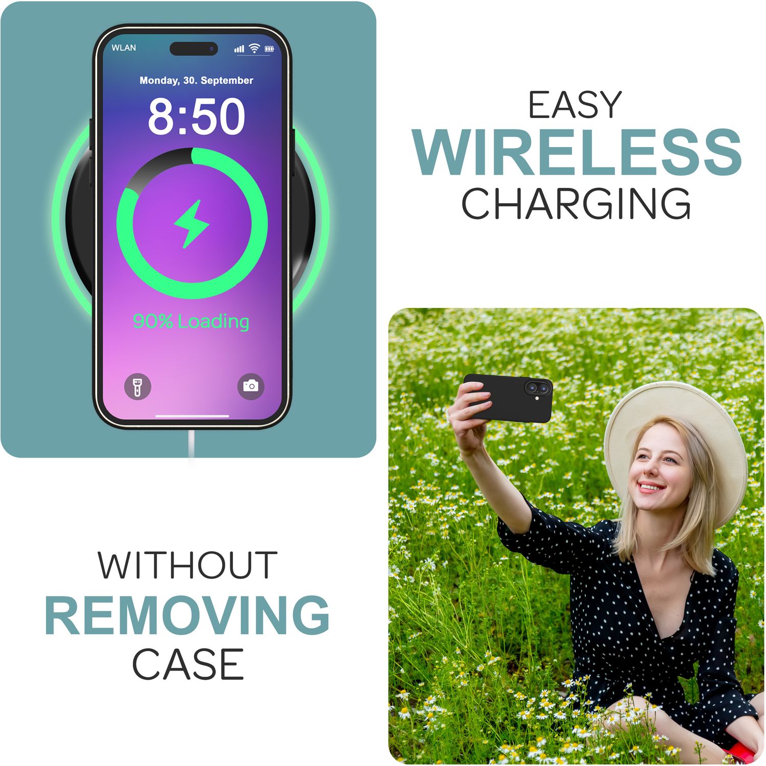 NALIA Fein Mattierte Silikonhülle für iPhone 16, Rutschfeste Handyhülle, Stoßfeste Fallschutz Hülle Schwarz NALIA Protective Hülle