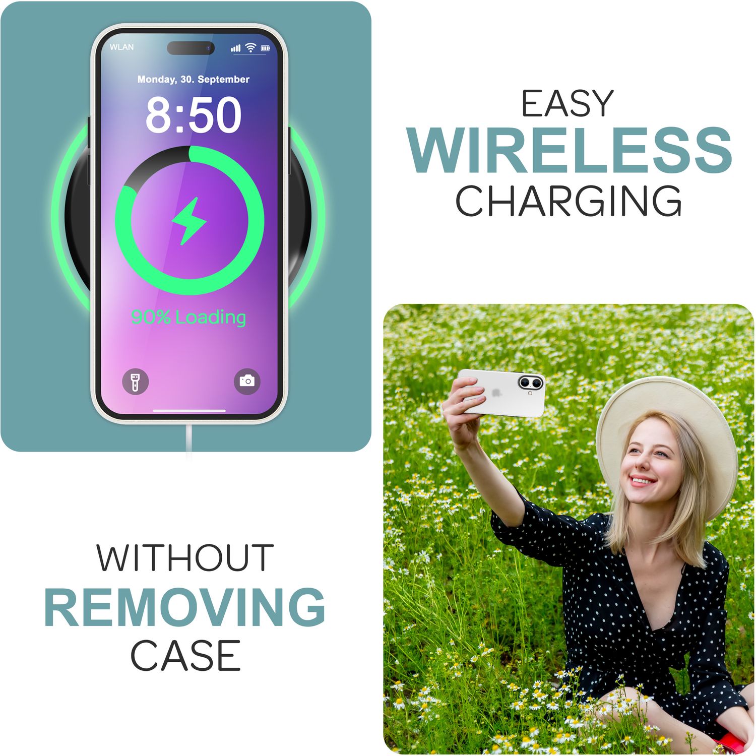 NALIA Fein Mattierte Silikonhülle für iPhone 16, Rutschfeste Handyhülle, Stoßfeste Fallschutz Hülle Weiß Transparent NALIA Protective Hülle