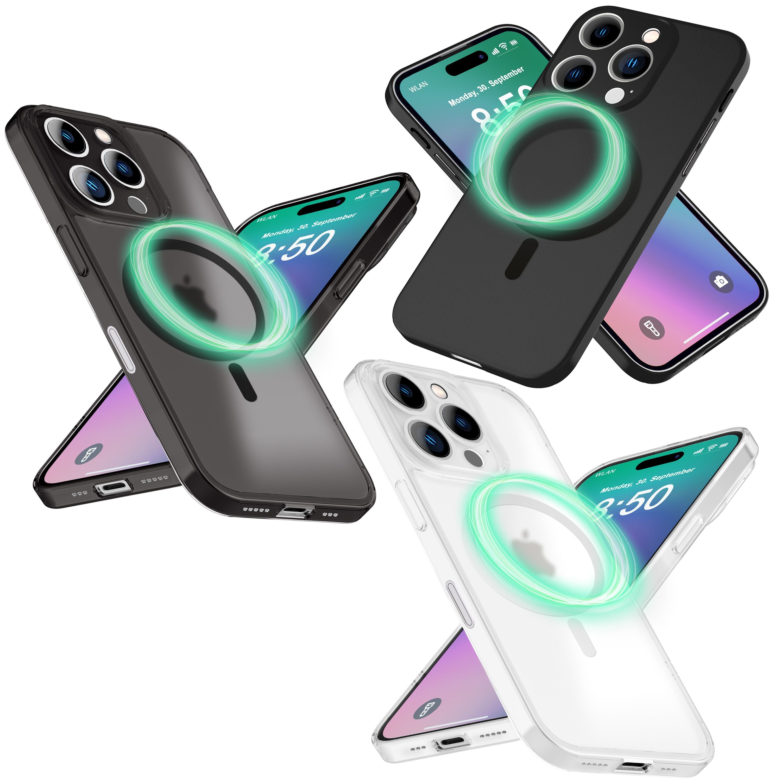 NALIA Extrem Dünne MagSafe Hülle für iPhone 16 Pro, 0,3mm Ultra Schlanke Schutzhülle, Handyhülle Slim NALIA SlimFit Hülle