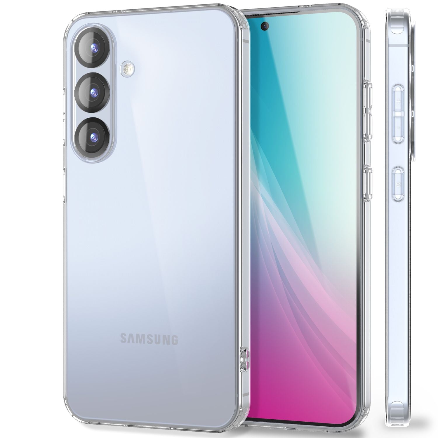 NALIA AirFlex für Samsung Galaxy S25 Plus Hülle, Transparente Silikon Schutzhülle mit Anti-Gelb Effekt, Klare Durchsichtige TPU Handyhülle, Strapazierfähige Robuste Klarsichthülle