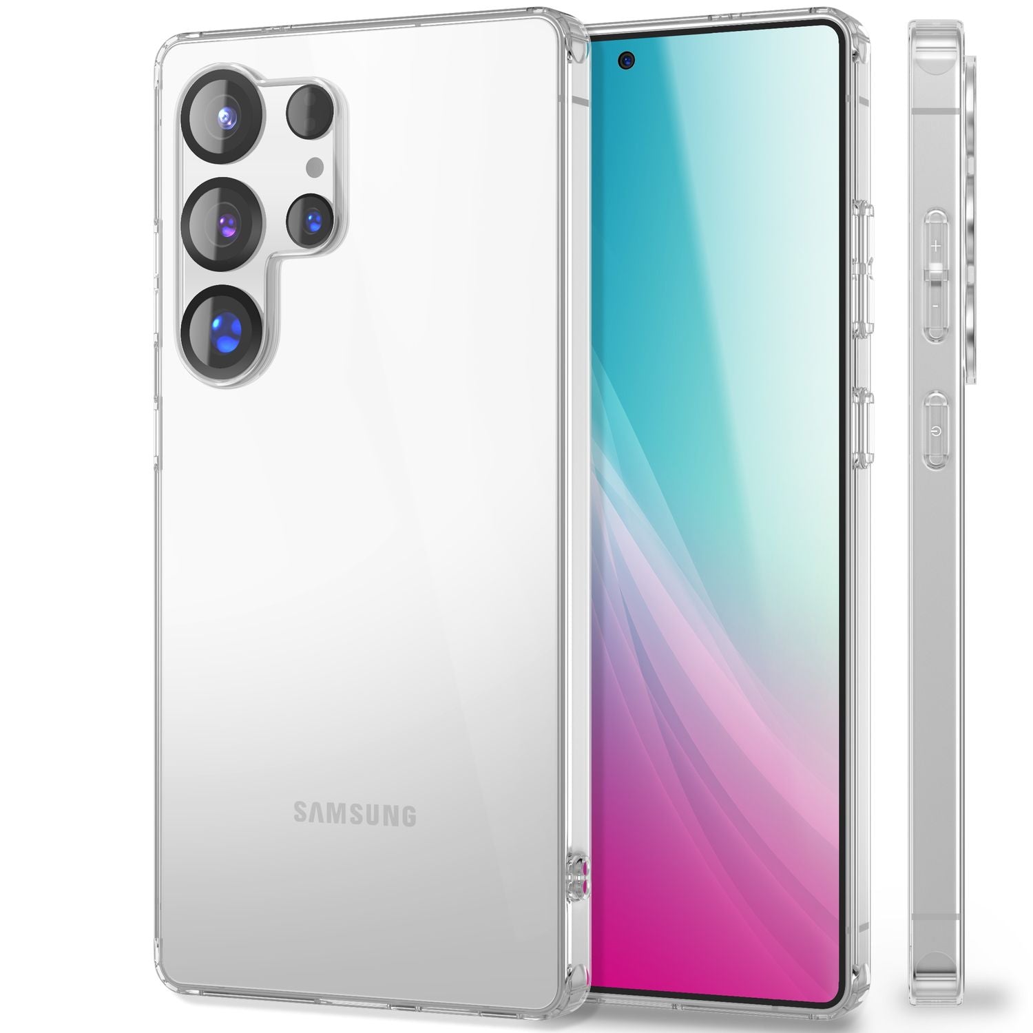 NALIA AirFlex für Samsung Galaxy S25 Ultra Hülle, Klare Strapazierfähige Silikonhülle mit Anti-Gelb Effekt, Transparente Durchscheinende TPU Klarsichthülle, Flexible Schutzhülle