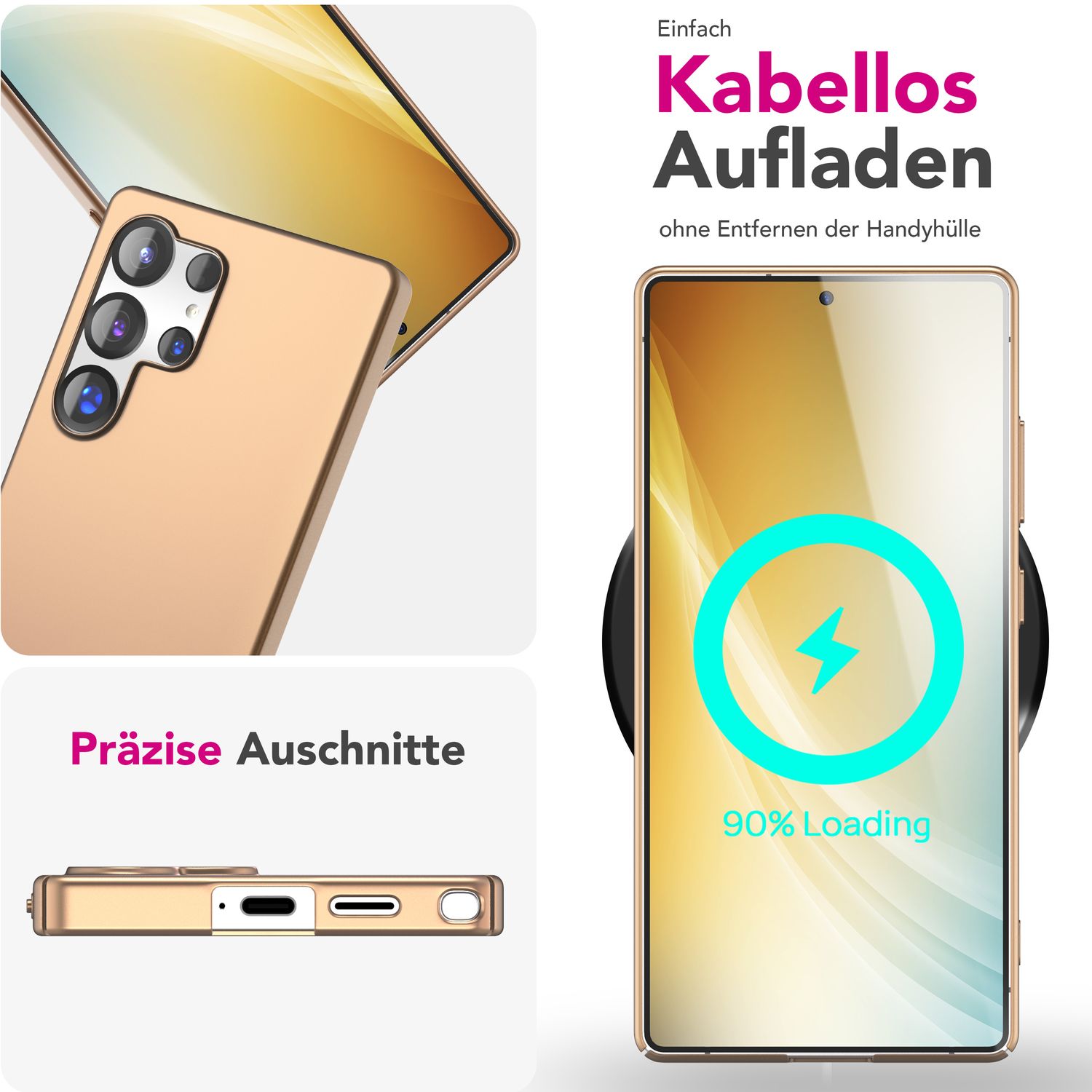 NALIA PureFit für Samsung Galaxy S25 Ultra Hülle, Extra Slim 0,5mm Hardcover, Leichte Dünne Elegante Schutzhülle, Mattierte Fingerabdruck-Resistente Handyhülle