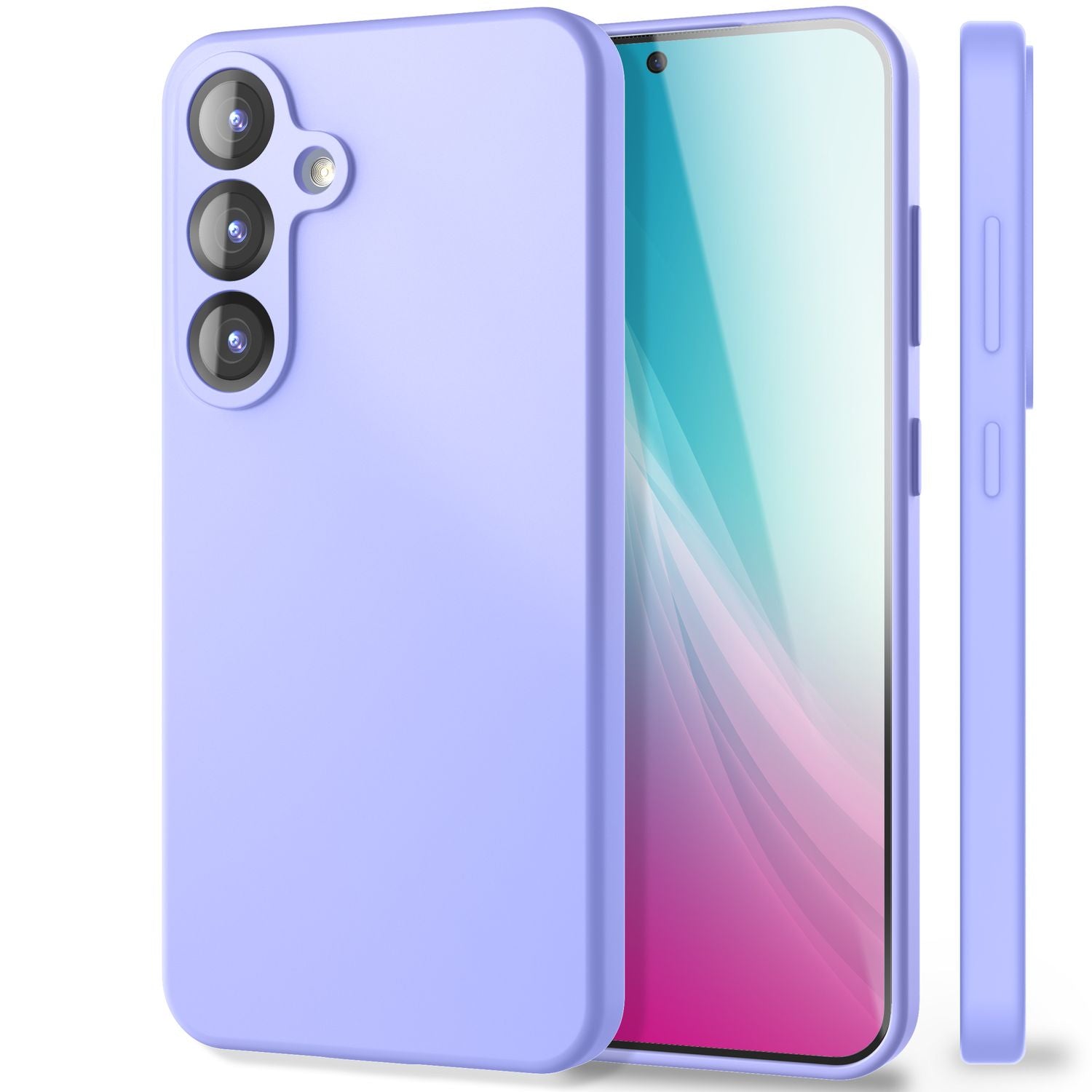 NALIA Phoenix für Samsung Galaxy S25 Hülle, Abwischbare Weiche Schutzhülle aus Flüssigsilikon, Mikrofaser Innenfutter, Rutschfeste Handyhülle, Seidige Silikonhülle