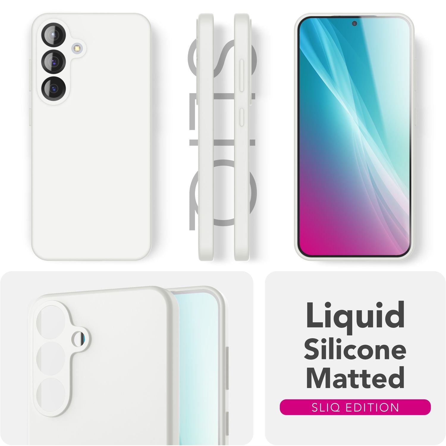 NALIA Phoenix für Samsung Galaxy S25 Hülle, Abwischbare Weiche Schutzhülle aus Flüssigsilikon, Mikrofaser Innenfutter, Rutschfeste Handyhülle, Seidige Silikonhülle