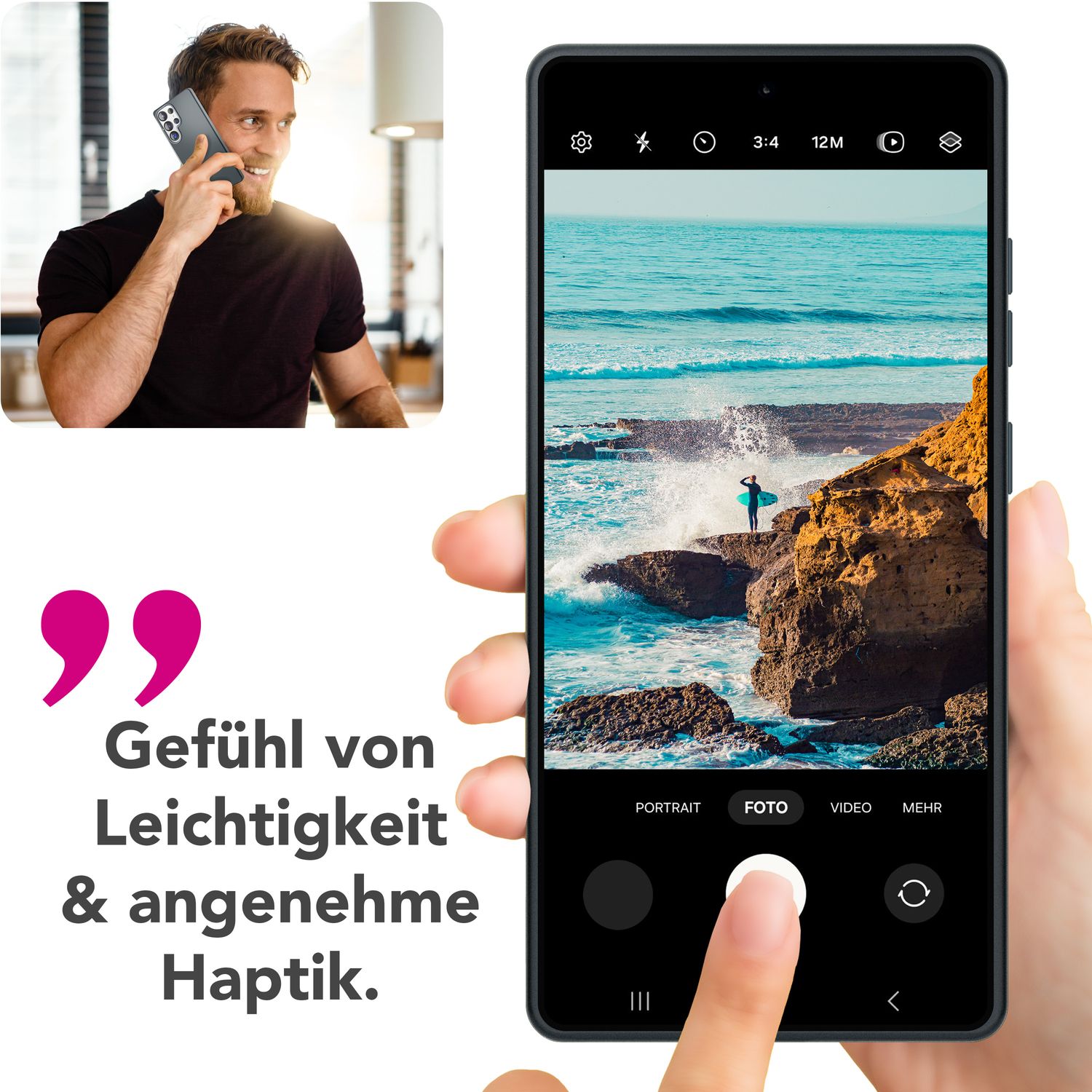 NALIA Overland für Samsung Galaxy S25 Ultra Hülle für MagSafe, Schlankes Hardcase mit Verstecktem Magnet-Ring, Klappbarer Kamera-Ständer, Ultra Dünne Matte Handyhülle