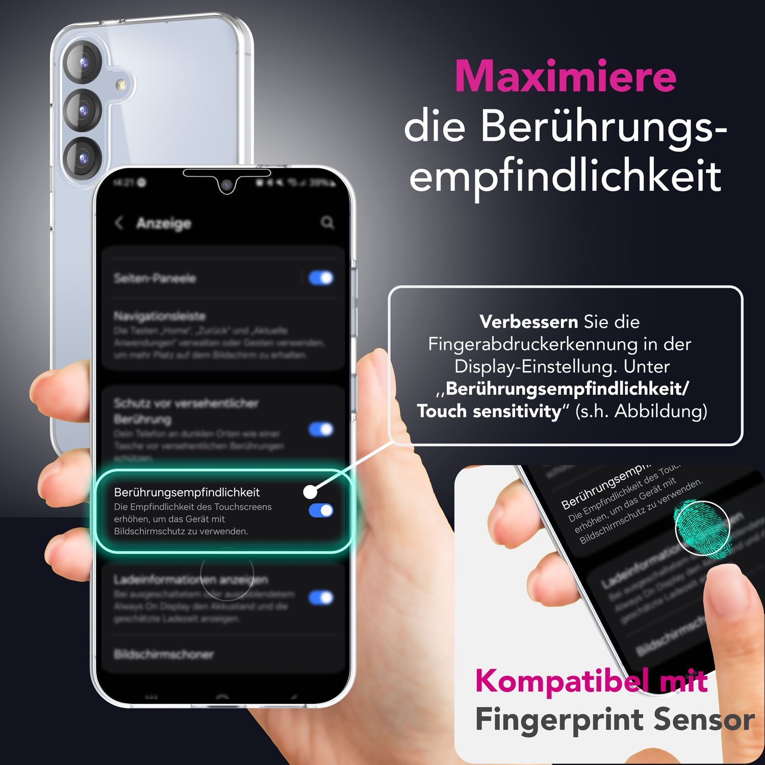 NALIA 360Guard für Samsung Galaxy S25 Plus Hülle, Transparente 360° Full-Body Schutzhülle, Anti-Gelb Effekt, Stabile Rückseite mit Frontfolie, Beidseitige Vollschutz Klarsichthülle Default Title NALIA Transparente Hülle