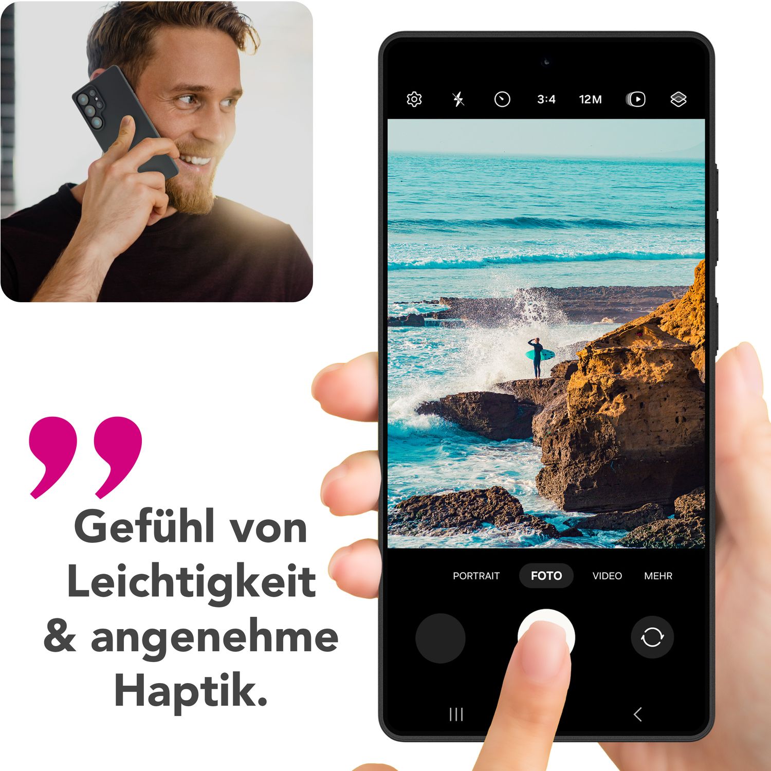 NALIA Strider für Samsung Galaxy S25 Ultra Hülle, Schwarze Silikonhülle, Schlanke Mattierte Handyhülle mit erhöhtem Kameraschutz und Tastenschutz, Flexible Griffige Schutzhülle Default Title NALIA Protective Hülle