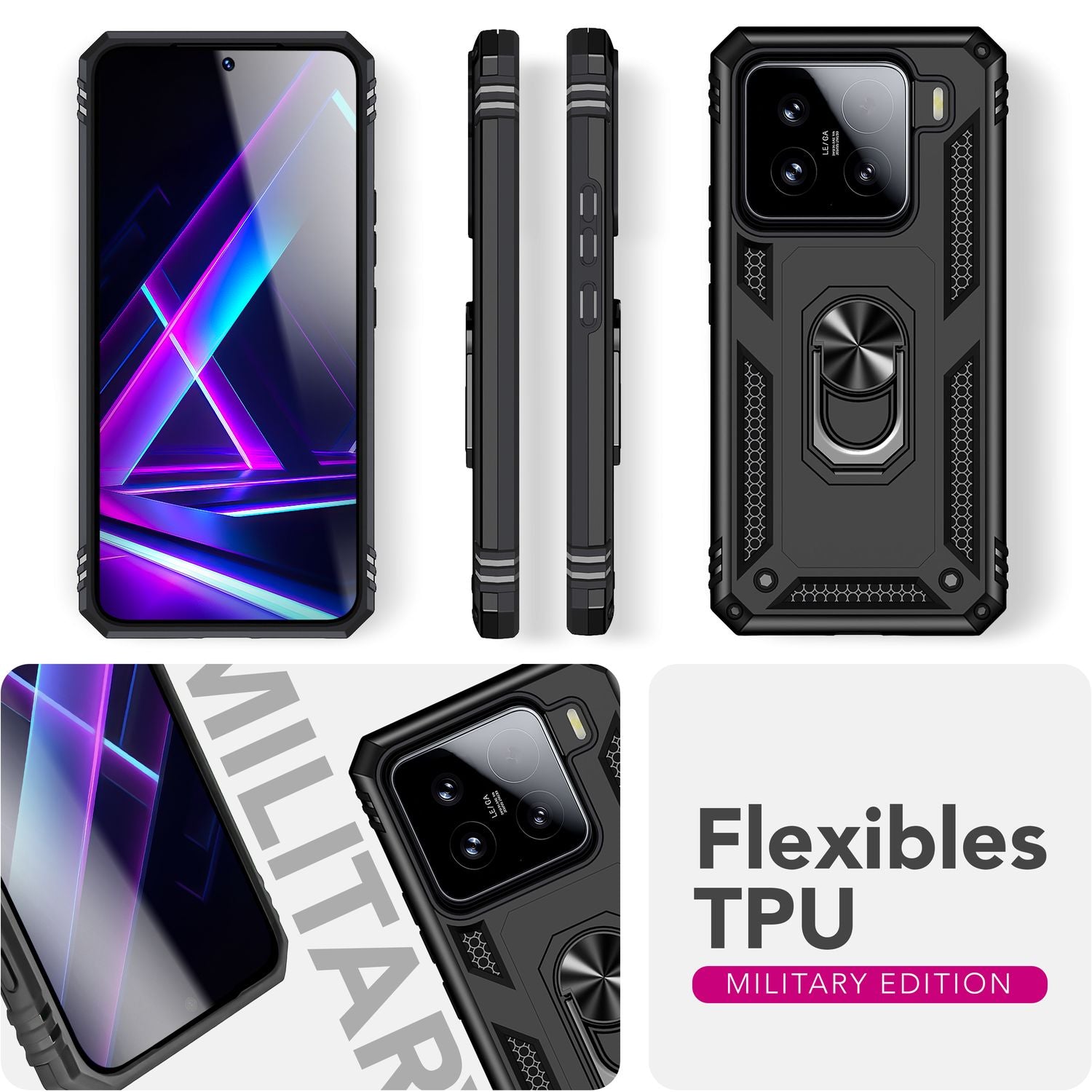 NALIA Outdoor Ring Hülle Xiaomi 15 Case 360° stoßfest Default Title NALIA Outdoor Hülle