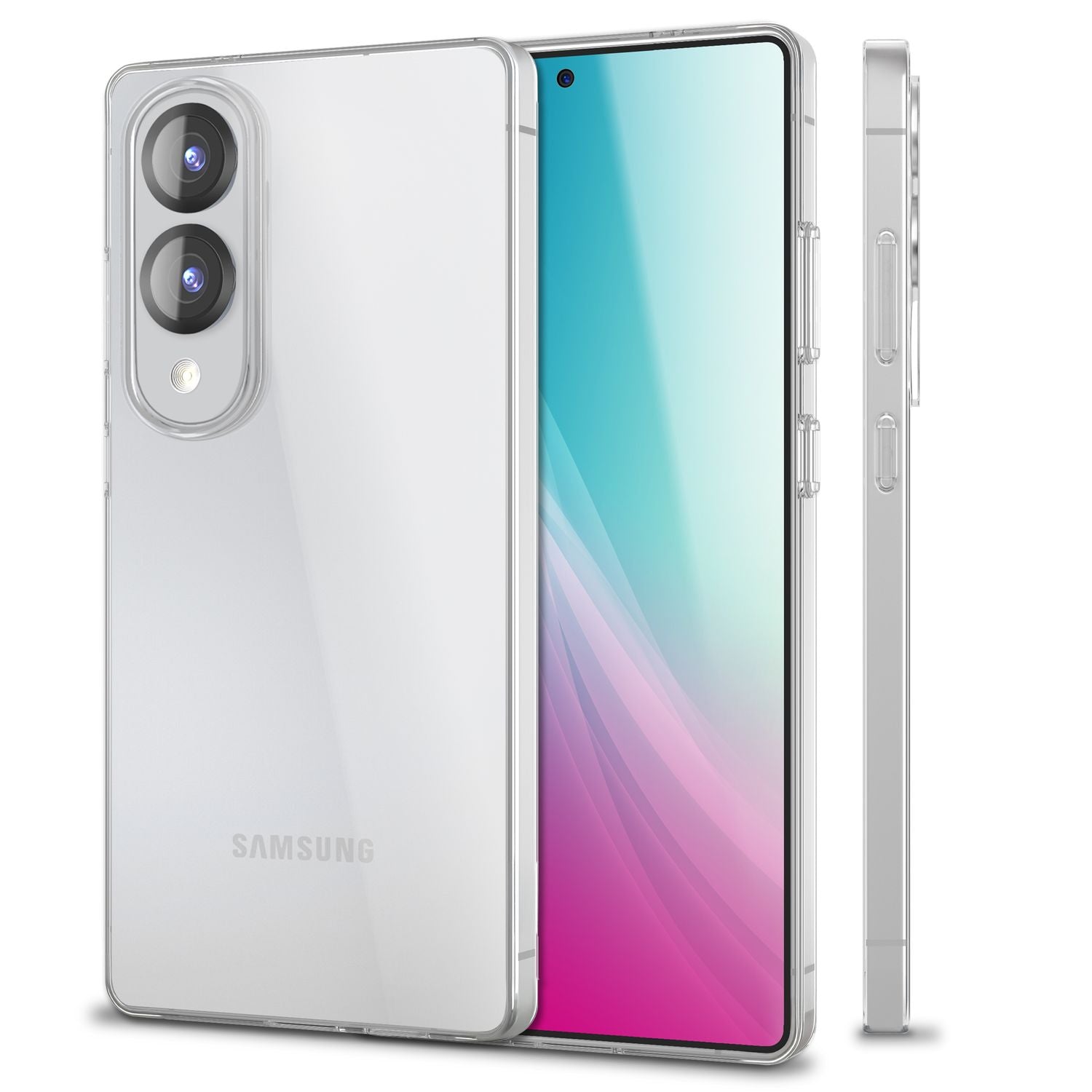 NALIA AirFlex Hülle für Samsung Galaxy S25 Edge – Kristallklare Silikonhülle, Strapazierfähig, Anti-Gelb Effekt, Klar Durchsichtig, TPU Schutzhülle, Robust & Flexibel, Transparent