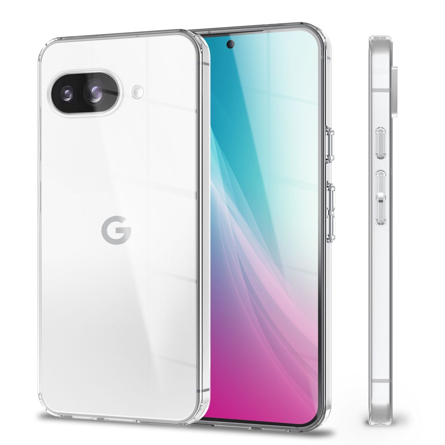 NALIA AirFlex Hülle für Google Pixel 9a – Transparentes TPU Silikon Case, Flexibel & Stoßdämpfend, Kristallklar, Anti-Gelb, Durchsichtige Schutzhülle, Klare Robuste Handyhülle Default Title NALIA Transparente Hülle