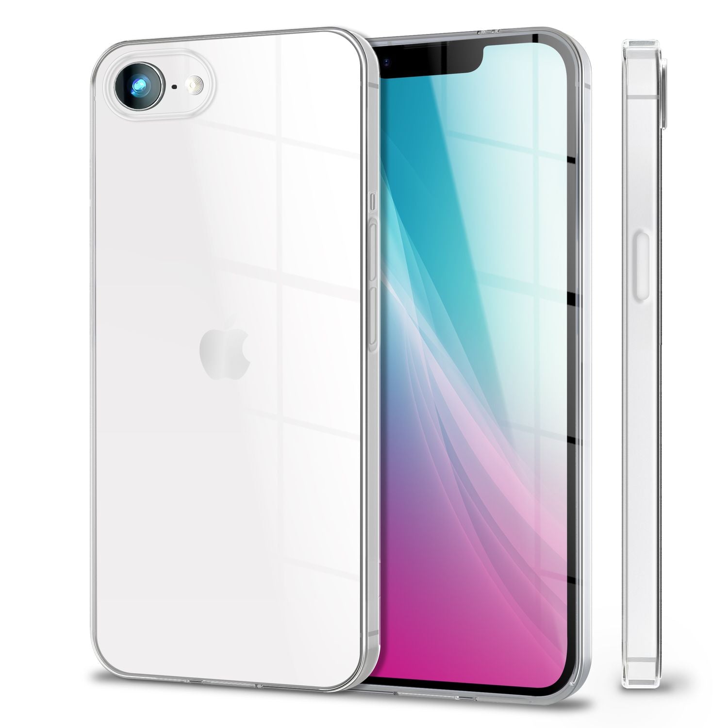NALIA AirFlex Hülle für iPhone 16e, Transparentes TPU Silikon Case, Flexibel & Strapazierfähig, Glasklare Optik, Robust & Pflegeleicht, Durchsichtige Alltags Schutzhülle Default Title NALIA Transparente Hülle