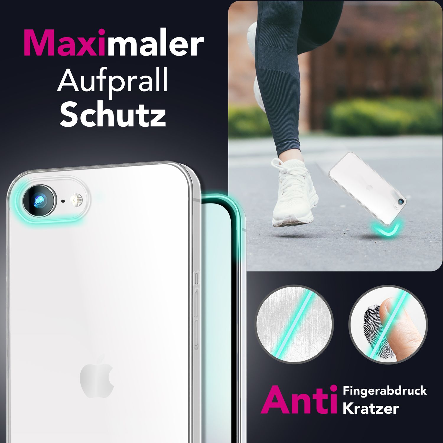 NALIA AirFlex Hülle für iPhone 16e, Transparentes TPU Silikon Case, Flexibel & Strapazierfähig, Glasklare Optik, Robust & Pflegeleicht, Durchsichtige Alltags Schutzhülle