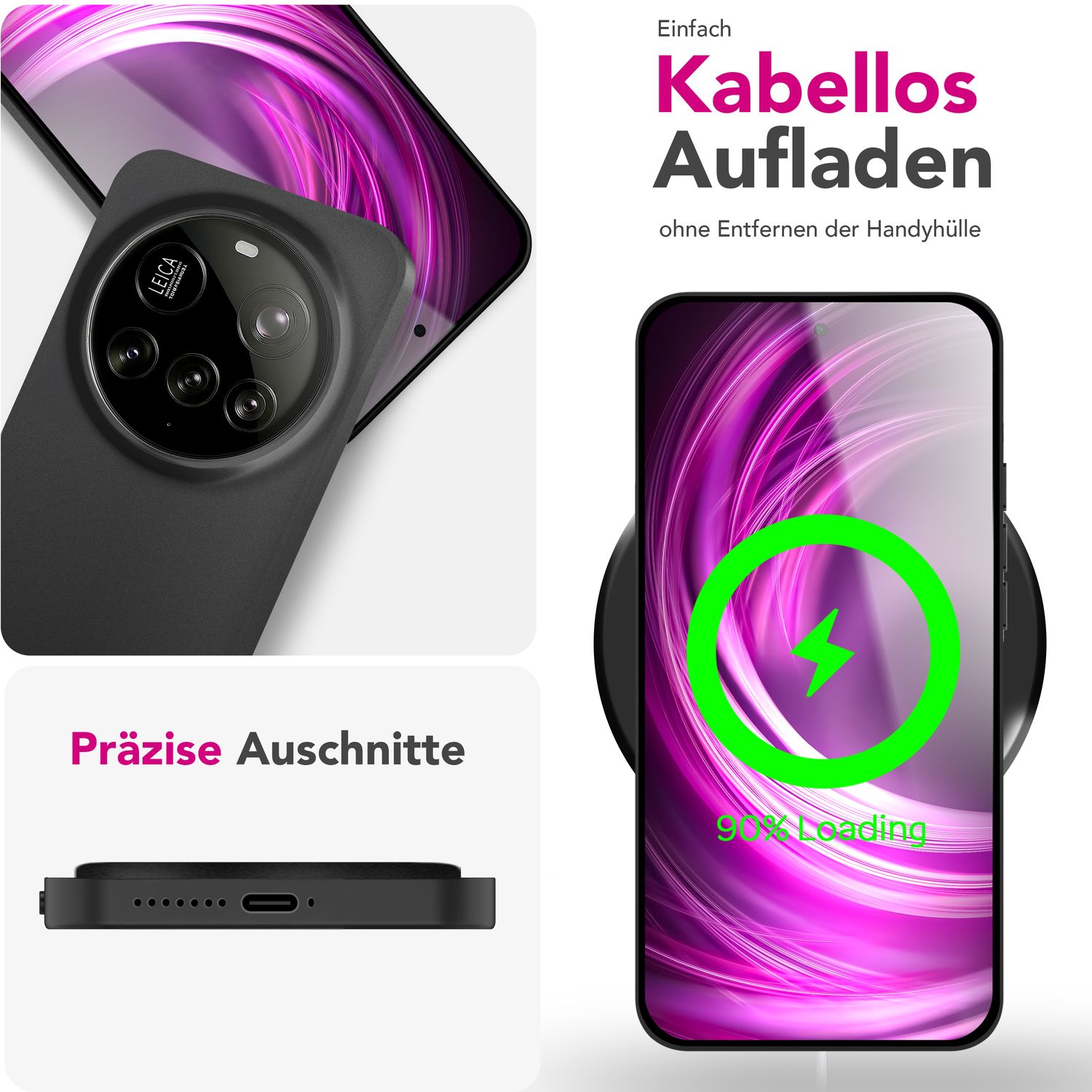 NALIA Phantom Hülle für Xiaomi 15 Ultra – Ultradünnes 0,3mm Hardcase, Mattierte Oberfläche, Anti-Fingerprint, Leichtes Slim Phone Cover, Minimalistische Handyhülle Schwarz Opak NALIA SlimFit Hülle