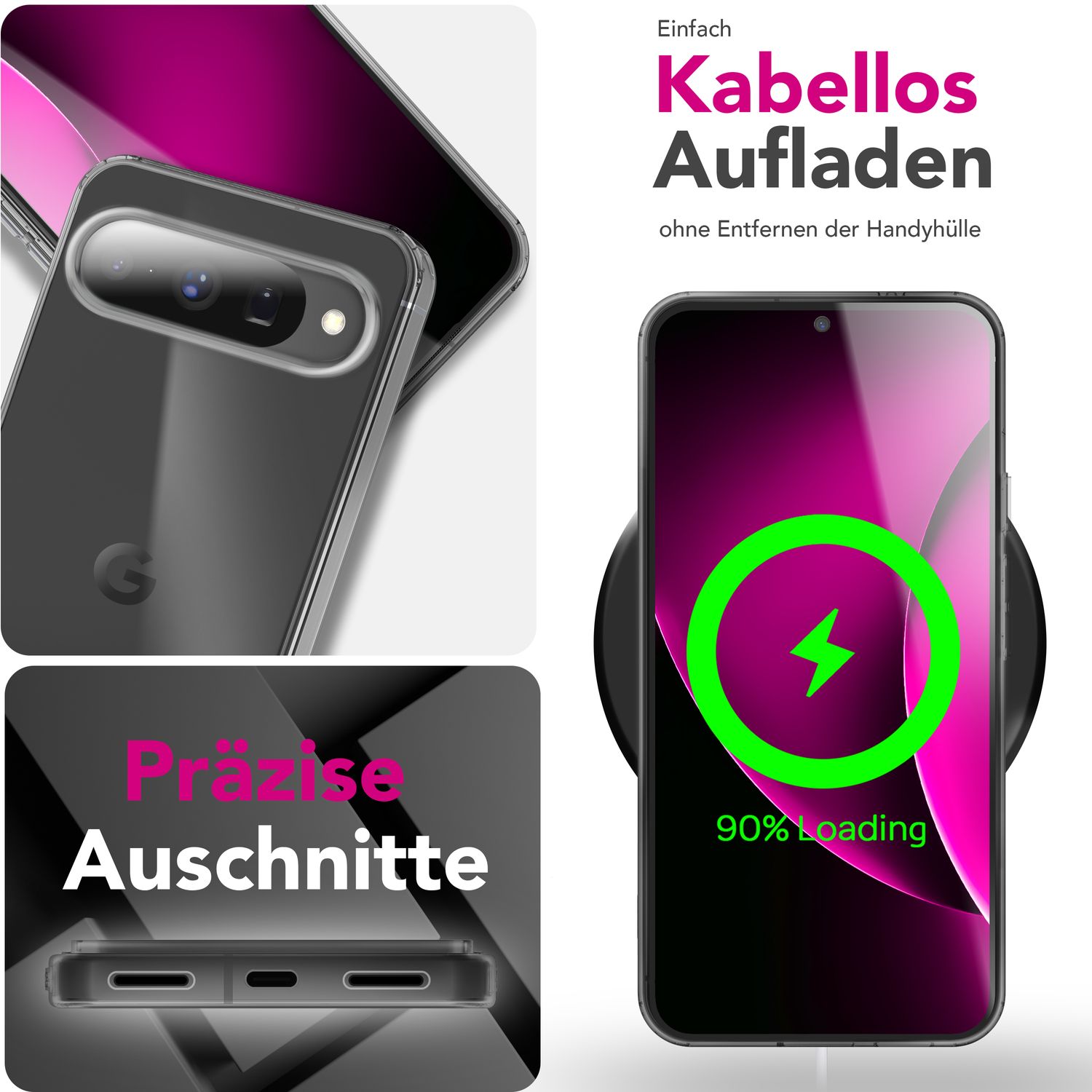 NALIA Hülle AirFlex für Google Pixel 10 (Kristallklare Silikonhülle) - Schlankes TPU Case Transparent, Anti-Gelb Effekt, Flexibel & Kratzfest, Handy Cover, Schutzhülle Durchsichtig Default Title NALIA Transparente Hülle