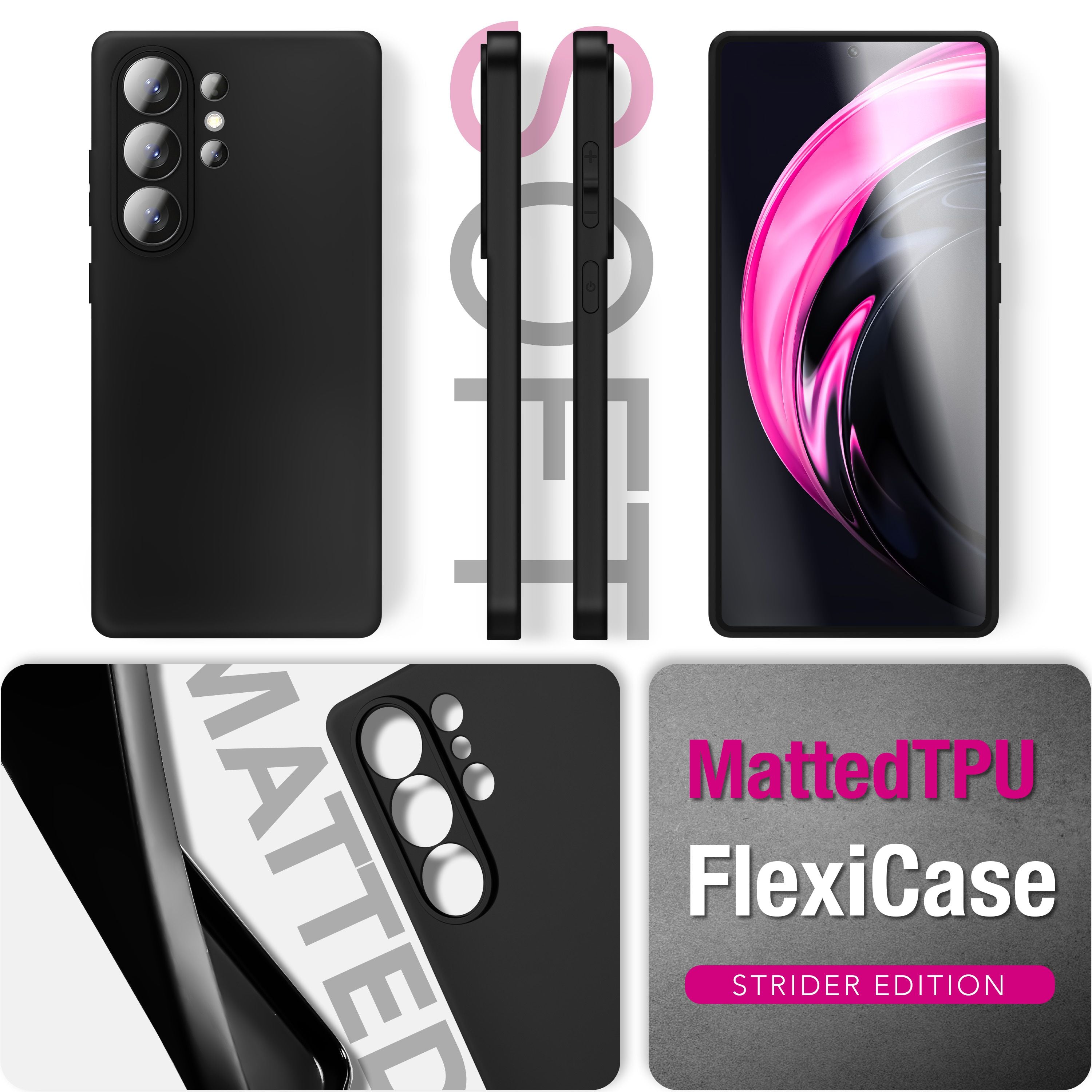 NALIA Matte Silikonhülle für Samsung Galaxy S26 Ultra – Slim, Schwarz & Rutschfest – STRIDER (Soft Case, Kameraschutz & Stoßfest) – Marke aus Berlin Default Title NALIA SlimFit Hüllen